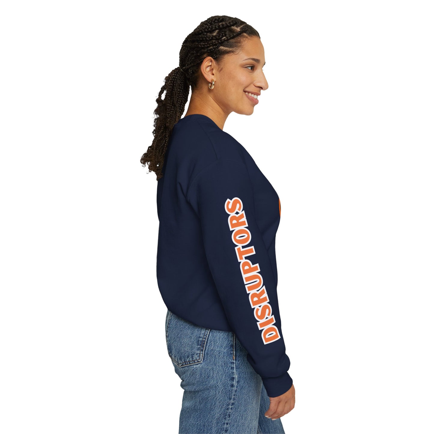 Detroit Disruptors Unisex Crew -Customize Sleeve or Back w/ Name- (add in instructions)