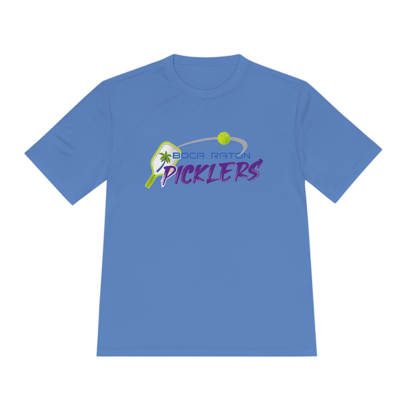 Boca Raton Picklers NPL Team - Unisex (fuller cut) Moisture Wicking T - customize back