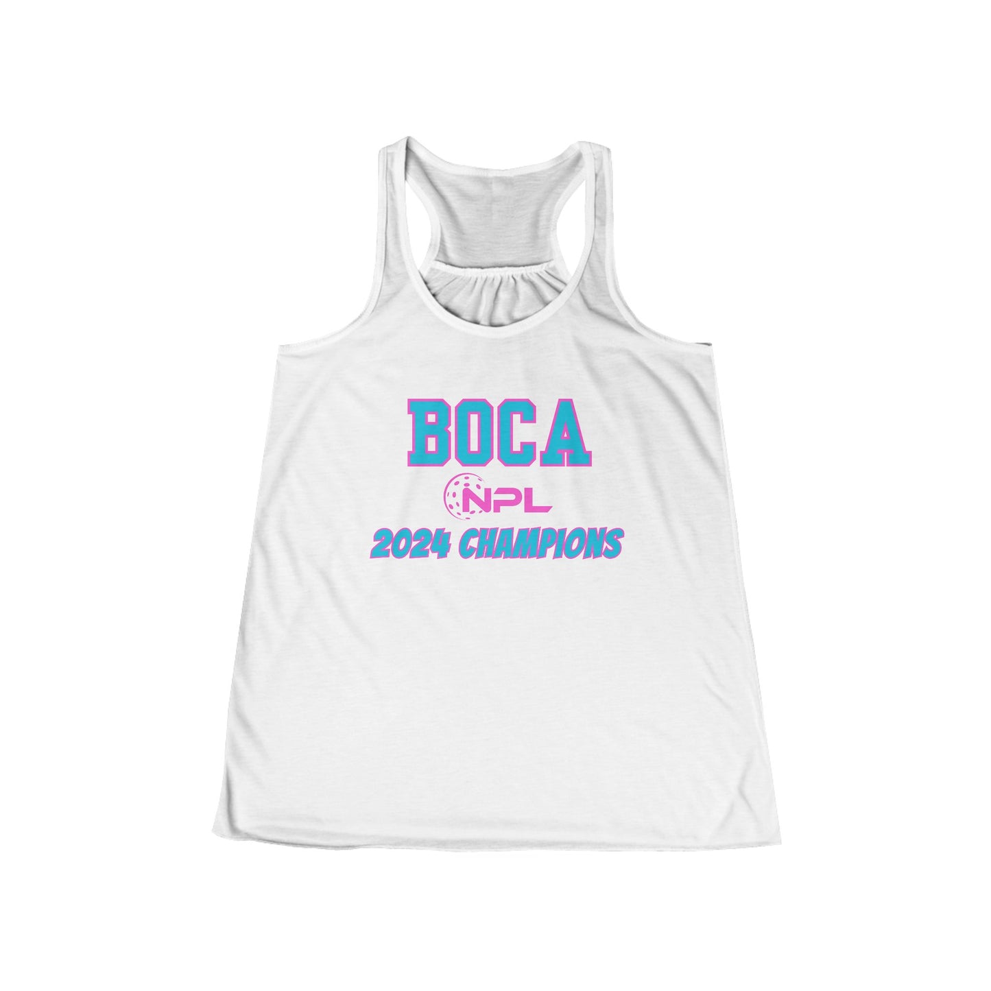 BOCA NPL ‘24 Champions Women's Flowy Racerback Tank