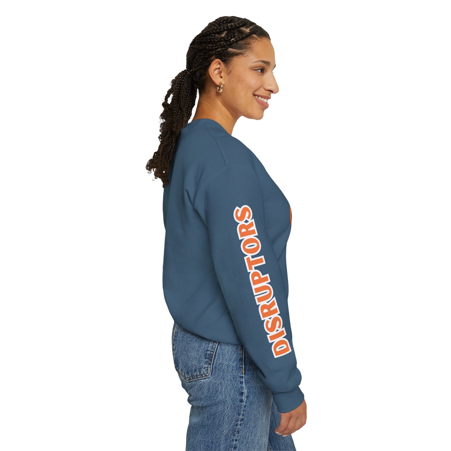 Detroit Disruptors Unisex Crew -Customize Sleeve or Back w/ Name- (add in instructions)