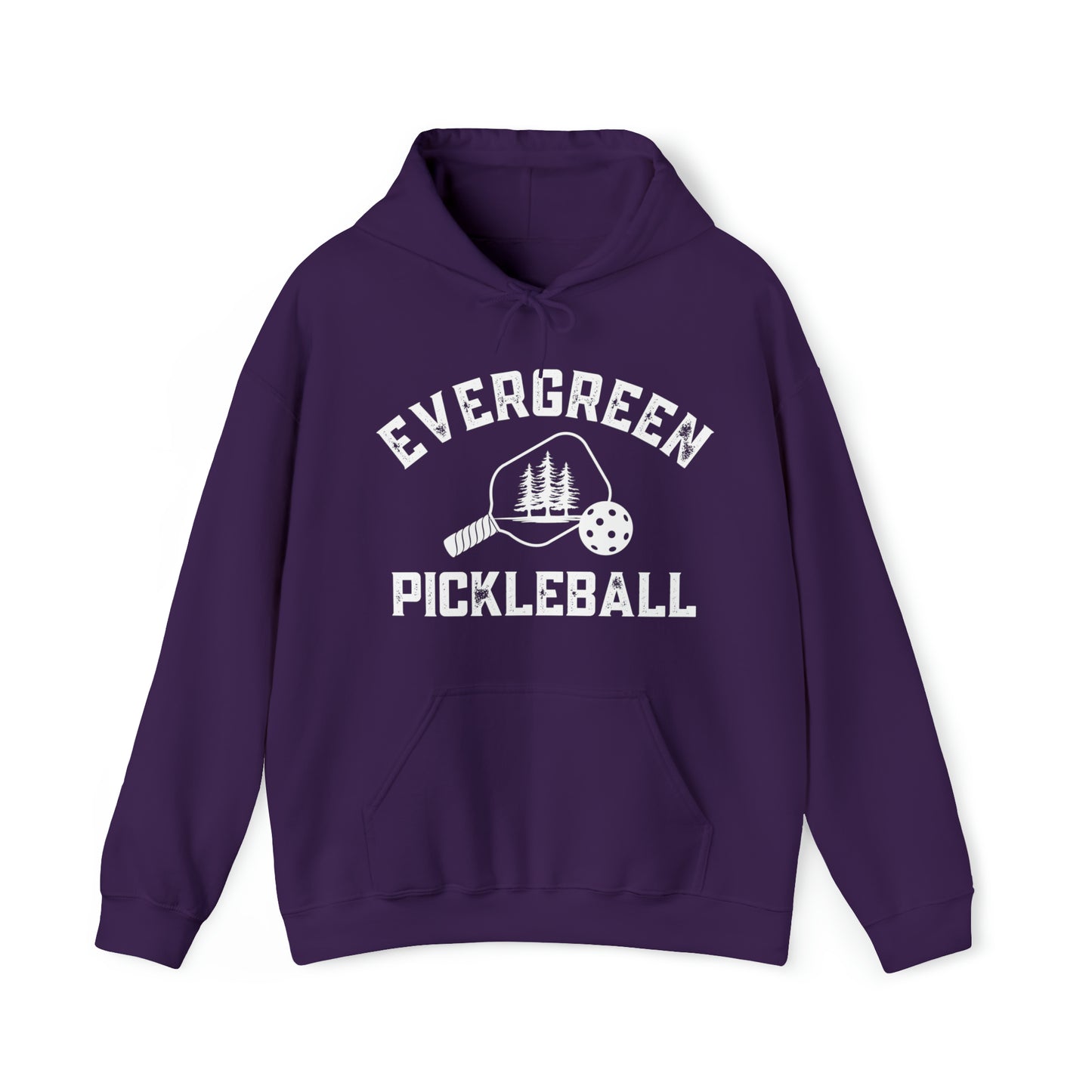 Evergreen Pickleball — Customize Me Hoodie. Add to sleeves and back! Unisex Heavy Blend™ Hooded Sweatshirt