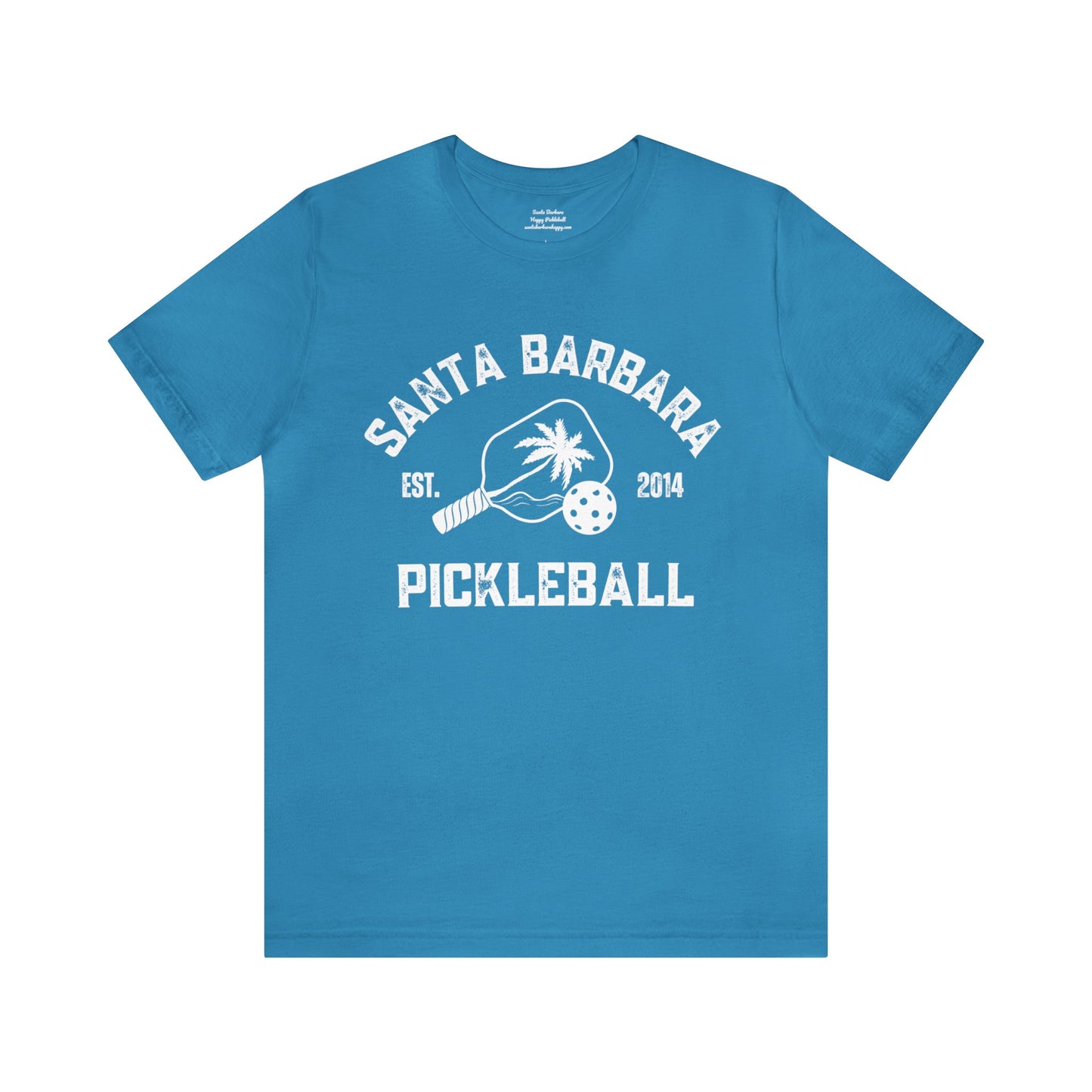 Santa Barbara Pickleball original - 2 day - Unisex 100% airline cotton Jersey Short Sleeve Tee