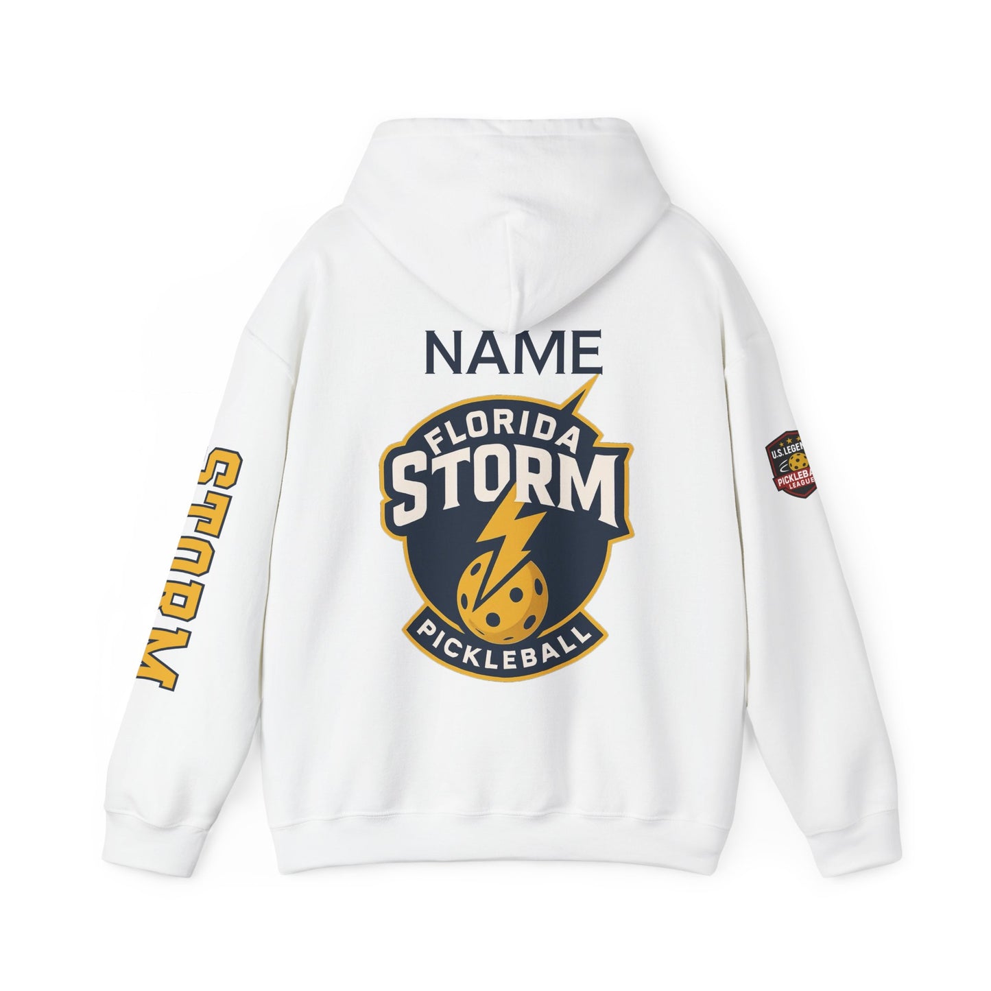 Florida Storm Pickleball Unisex Hoodie - Add name - optional US Legends logo sleeve