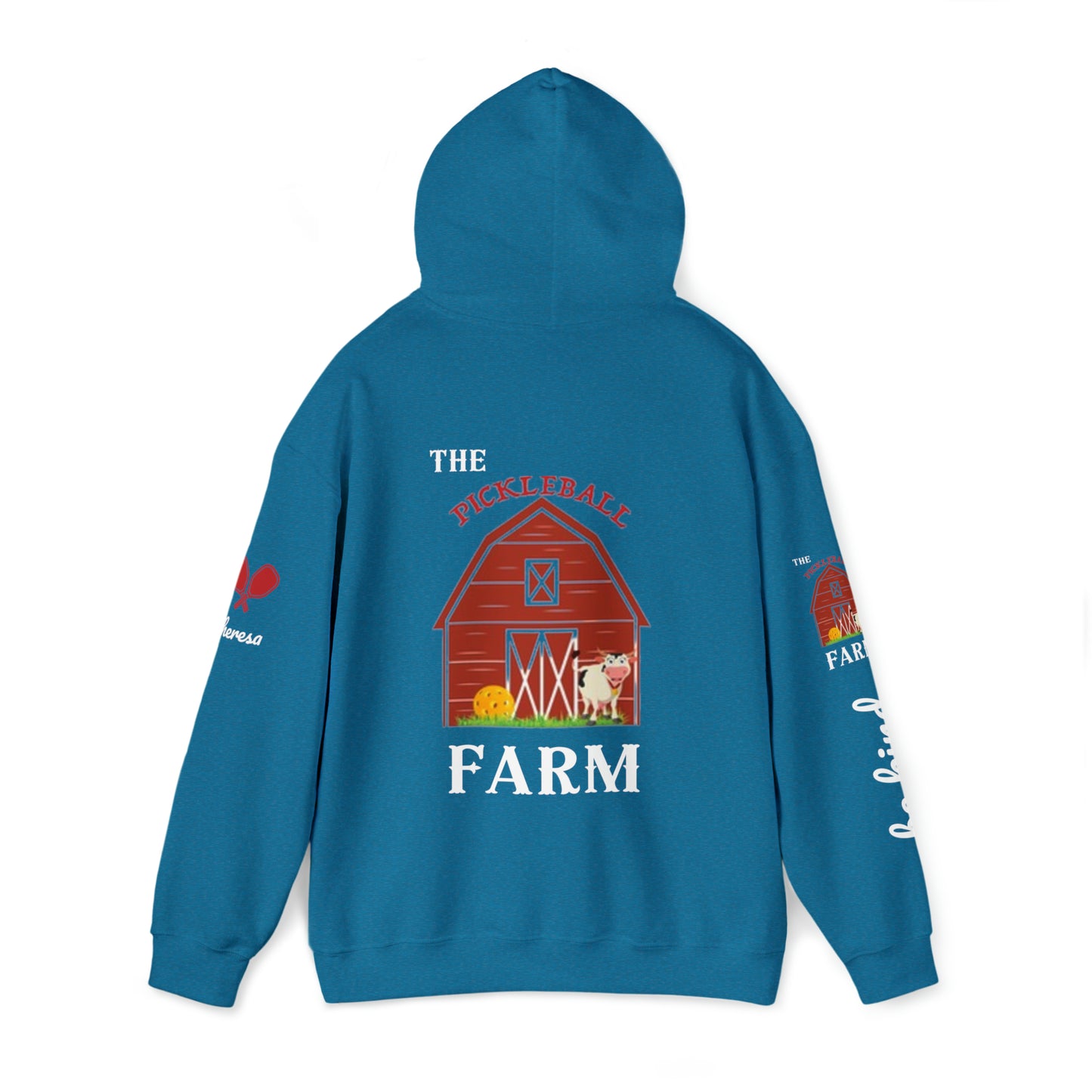 Retro The Pickleball Farm Hoodie - customize sleeve