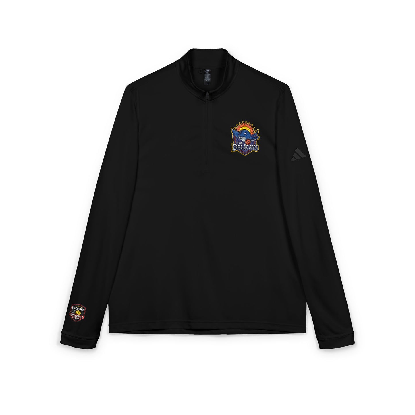 The Del Rays Embroidered Unisex ADIDAS® SPF 50 Quarter-Zip Pullover