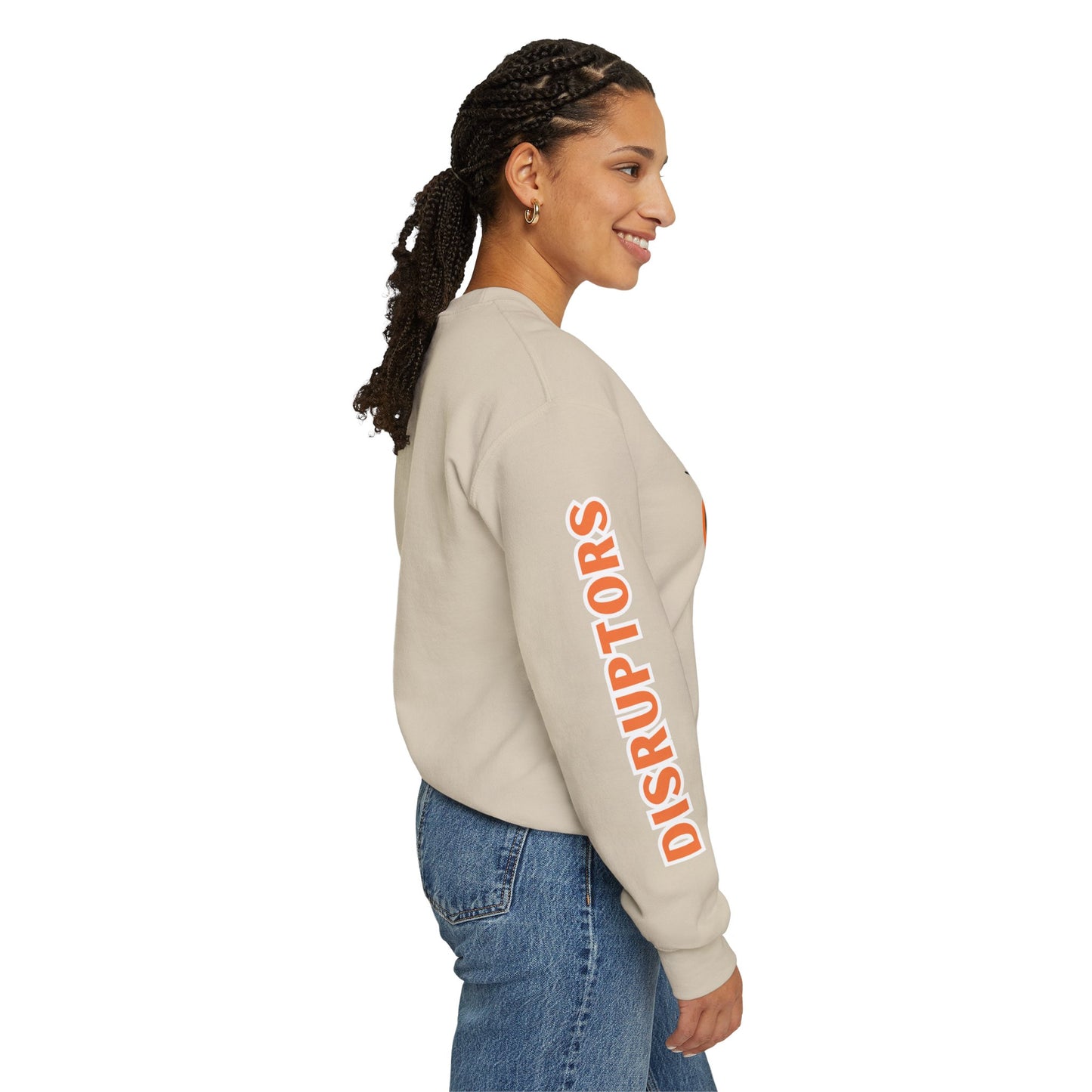Detroit Disruptors Unisex Crew -Customize Sleeve or Back w/ Name- (add in instructions)