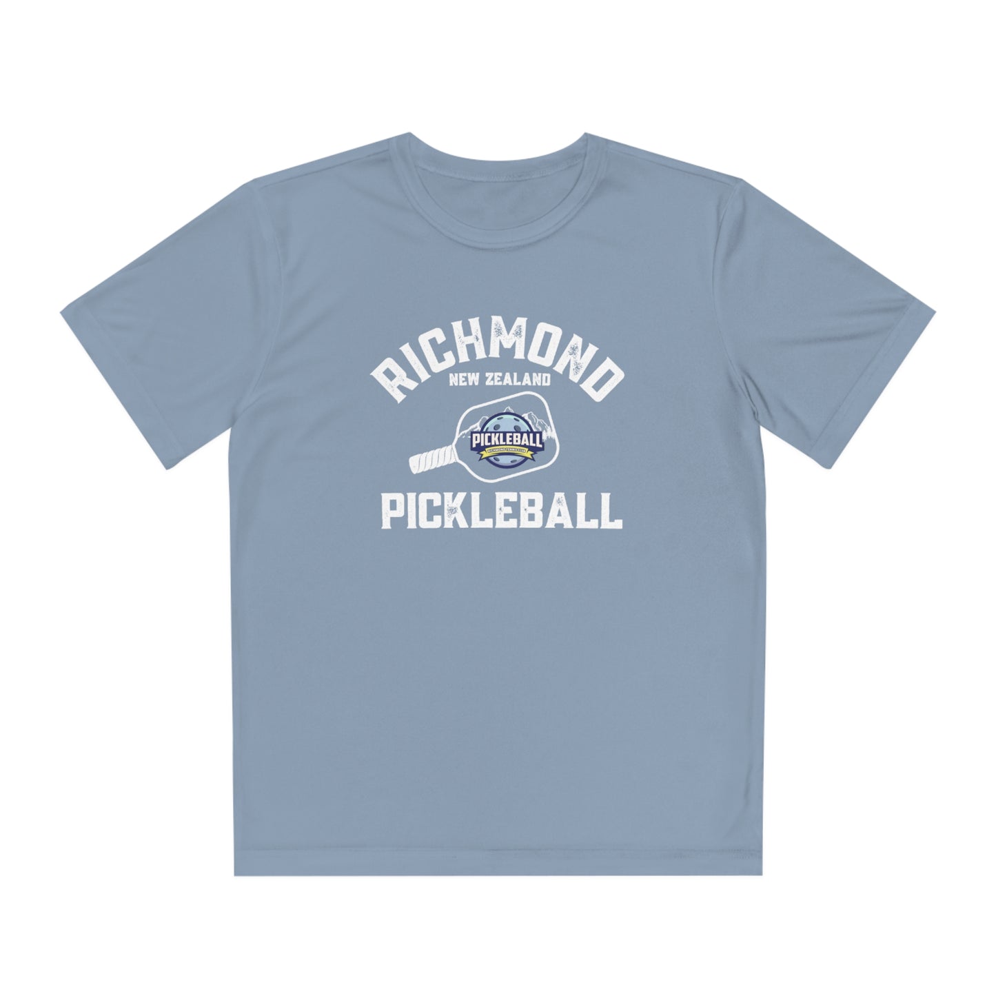 Richmond New Zealand Pickleball - Youth Competitor Tee Moisture Wicking - SPF 40