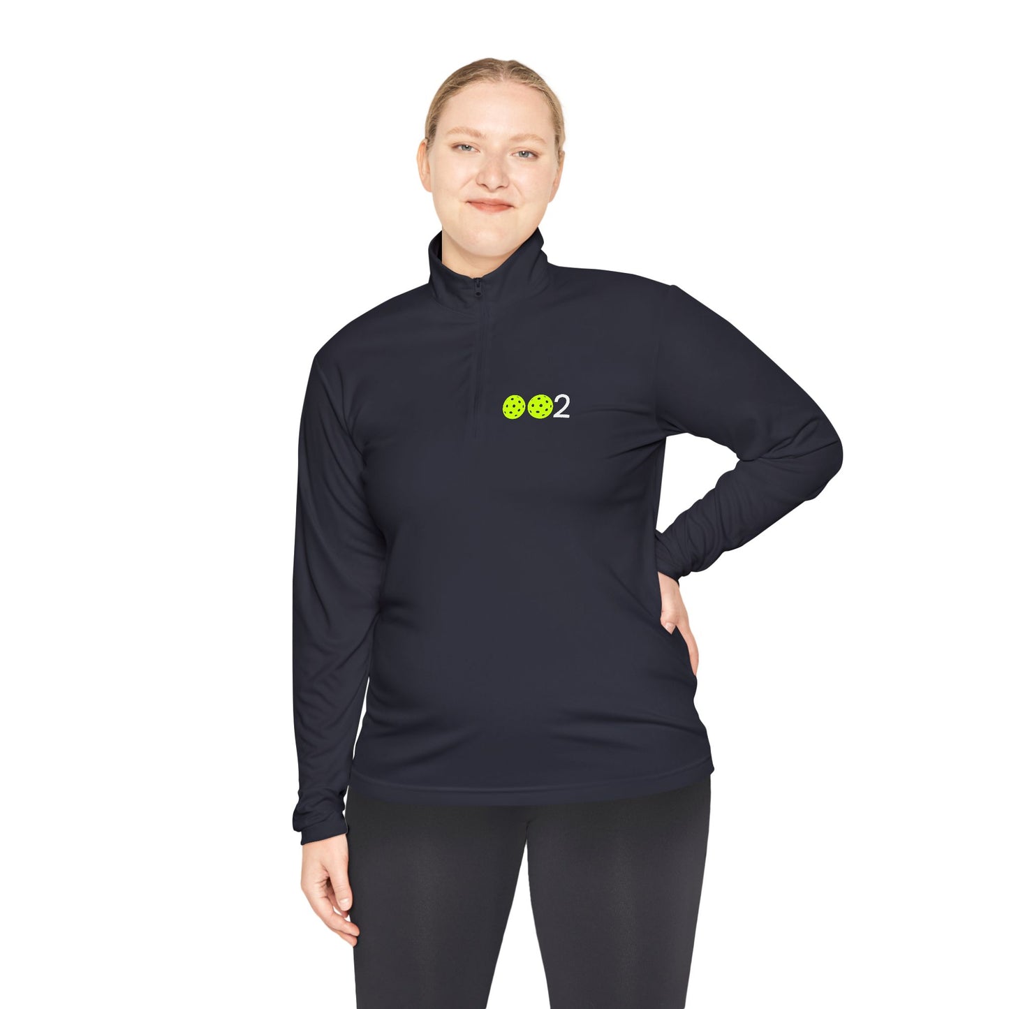 Kirsten PICKLZ 15 Unisex SPF 40 Moisture Wicking Quarter-Zip Pullover - add your number in instructions