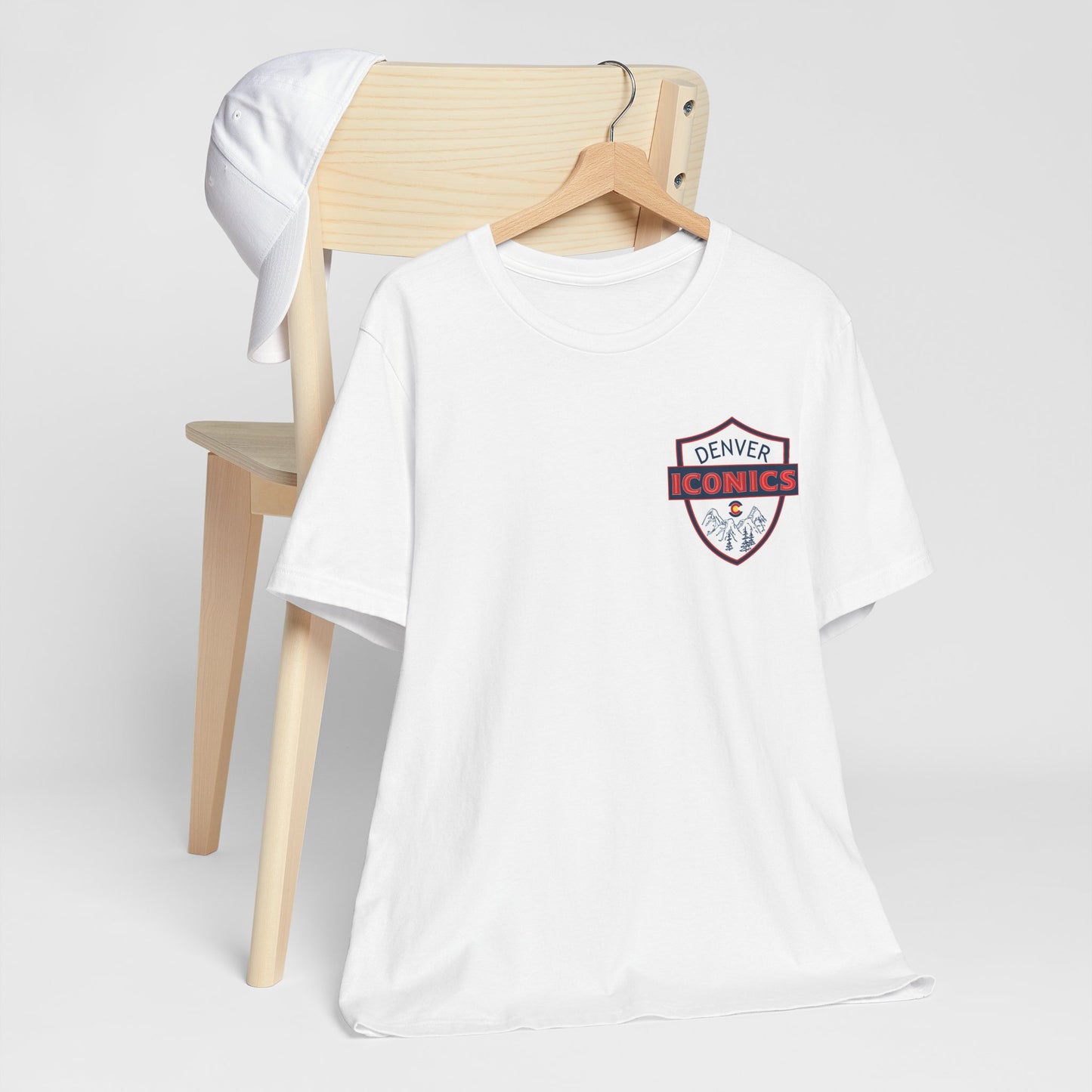 Denver Iconics Unisex Jersey Short Sleeve Tee - 100% cotton Bella Canvas - add name to back