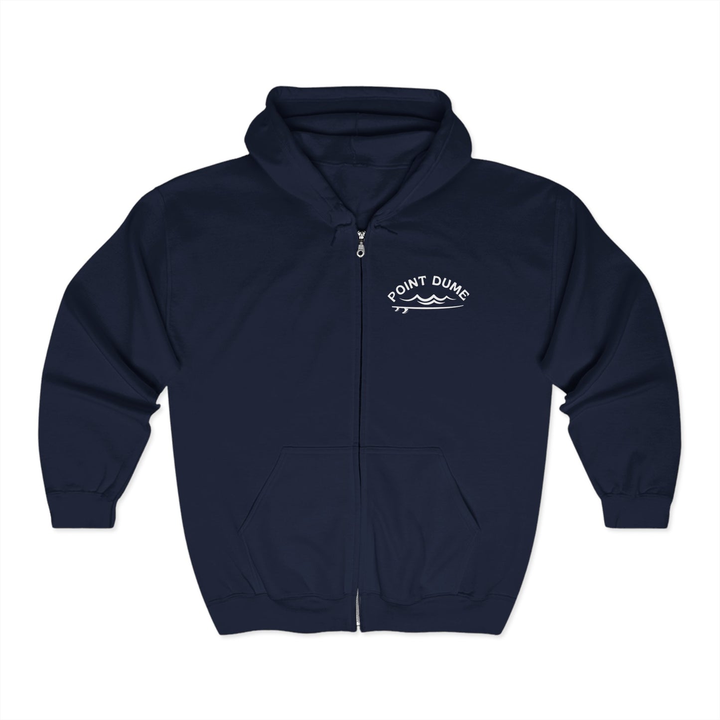 1959 Point Dume Surf Hoodie - Unisex Full Zip Sweatshirt