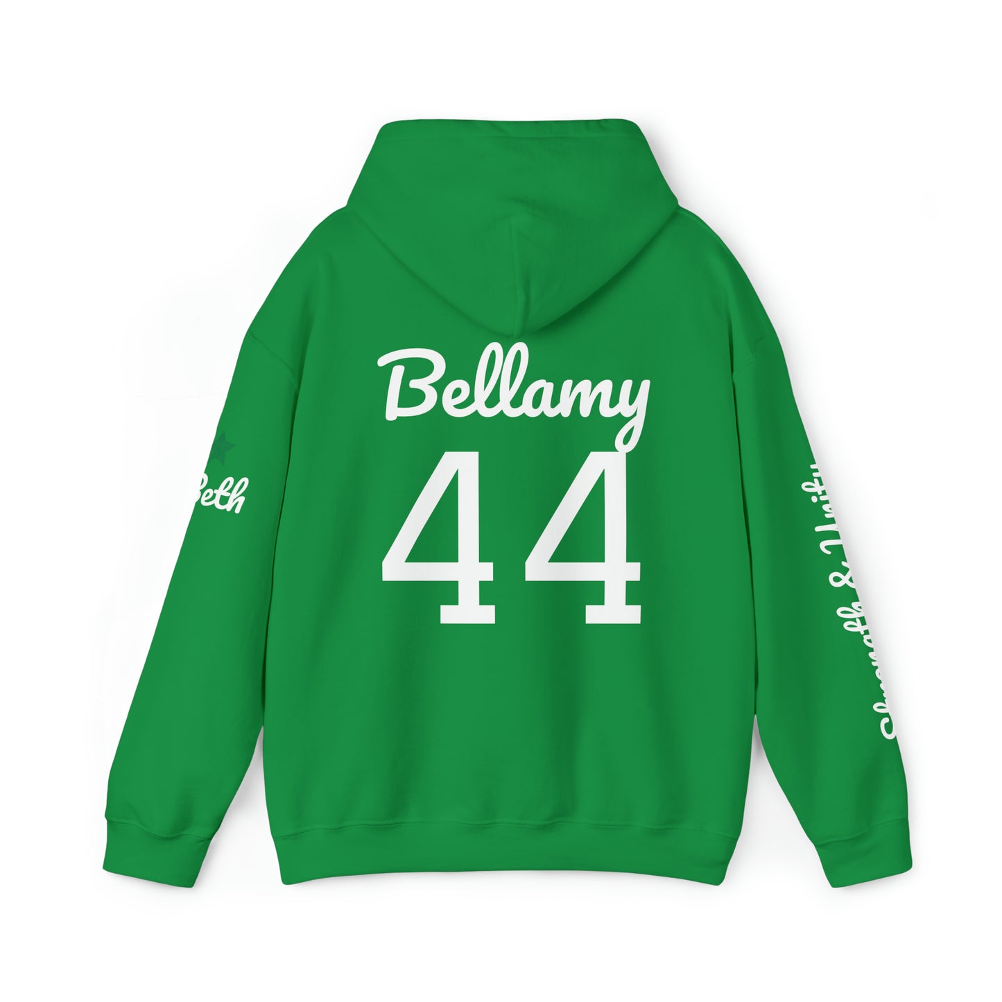 OKC Punishers Hoodie w/ Stars Green Letters - customize sleeve & back
