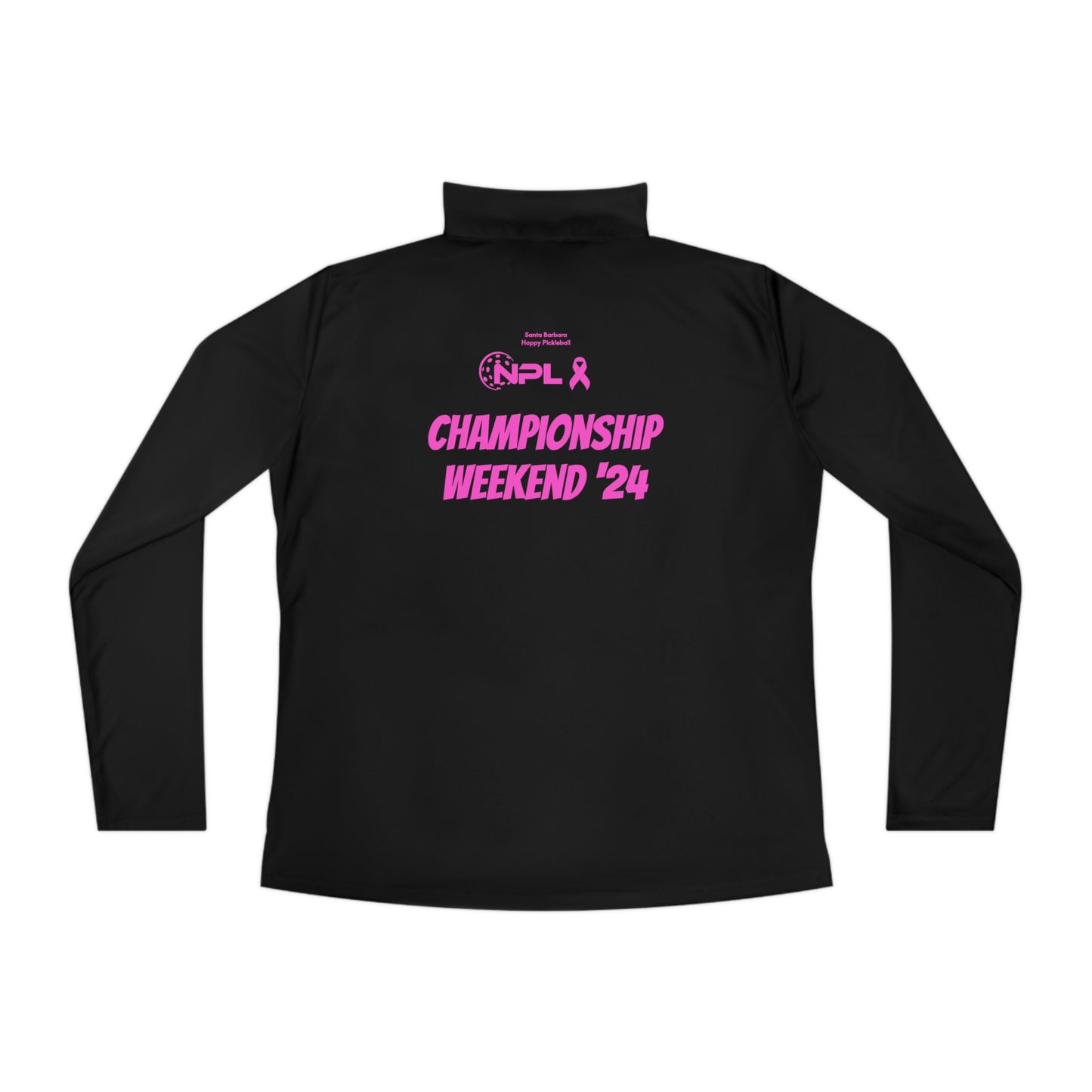 NPL Championship Weekend -Customize Name Front Ladies Lightweight Quarter-Zip Moisture Wicking