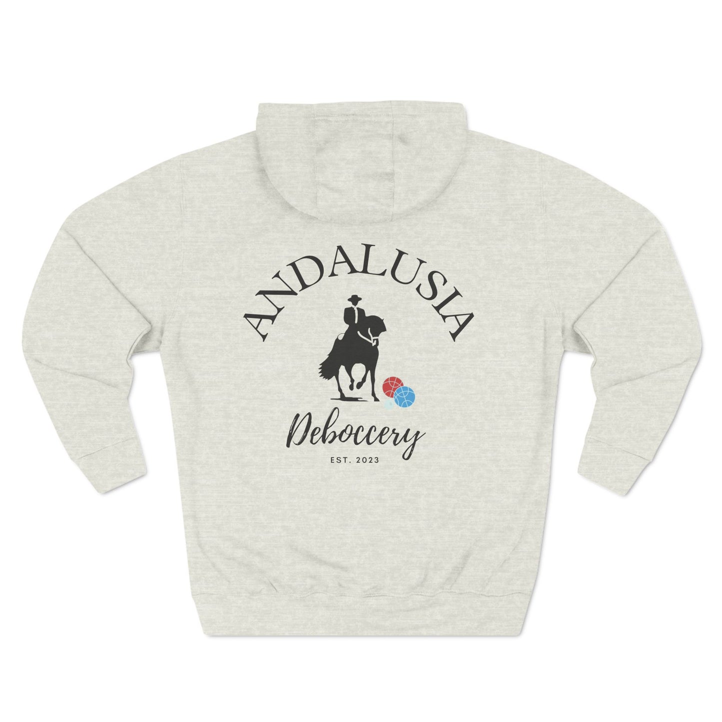 Andalusia Deboccery 80% cotton/20% poly plush - Lane 7 Three-Panel Fleece Hoodie
