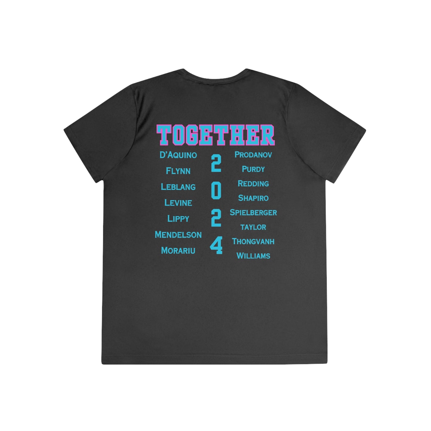 BOCA NPL ‘24 Champions - SPF 40 Ladies Performance T- player’s names on back