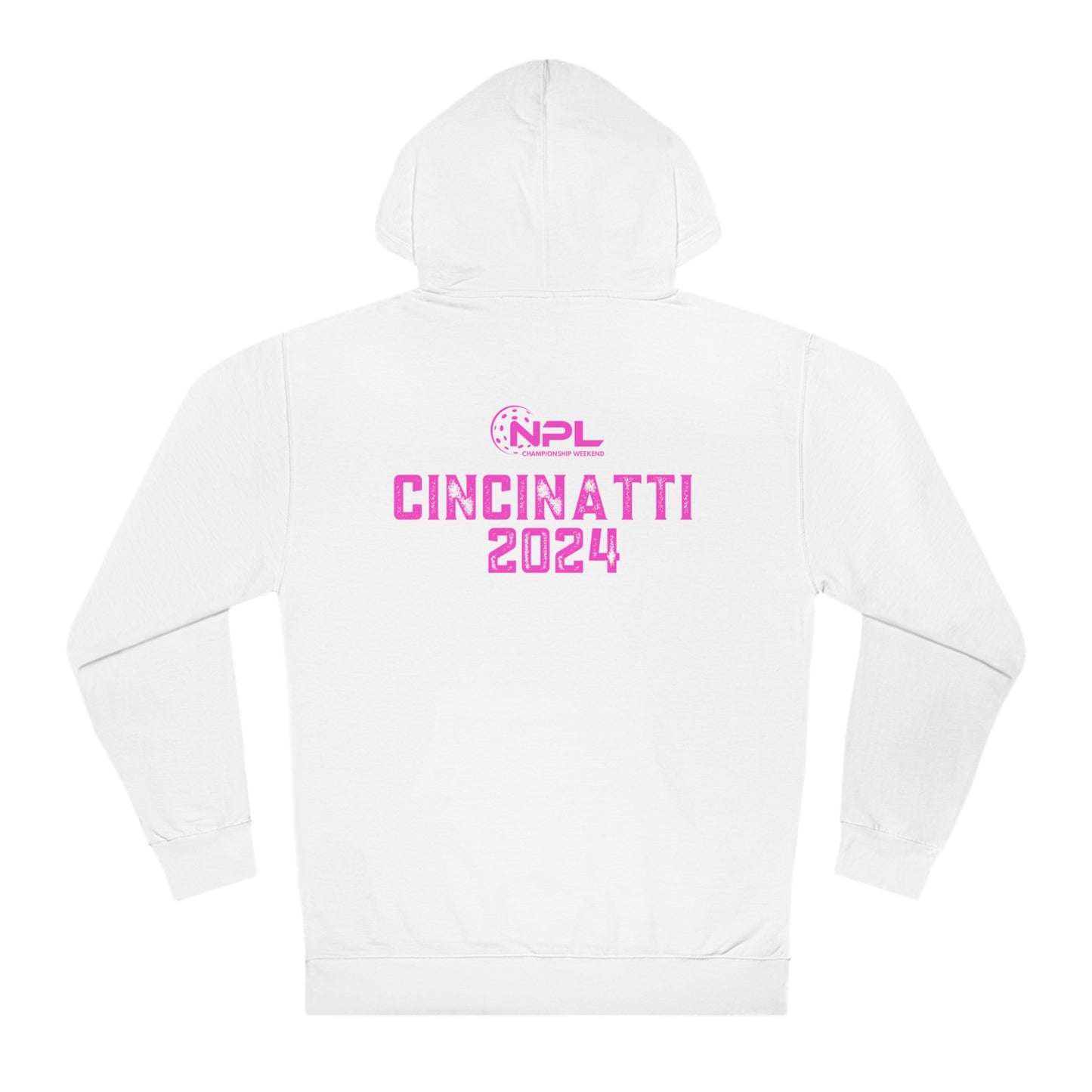NPL PICKLE - CINCINATTI ‘24 on back Unisex Longer Hoodie - 80% cotton