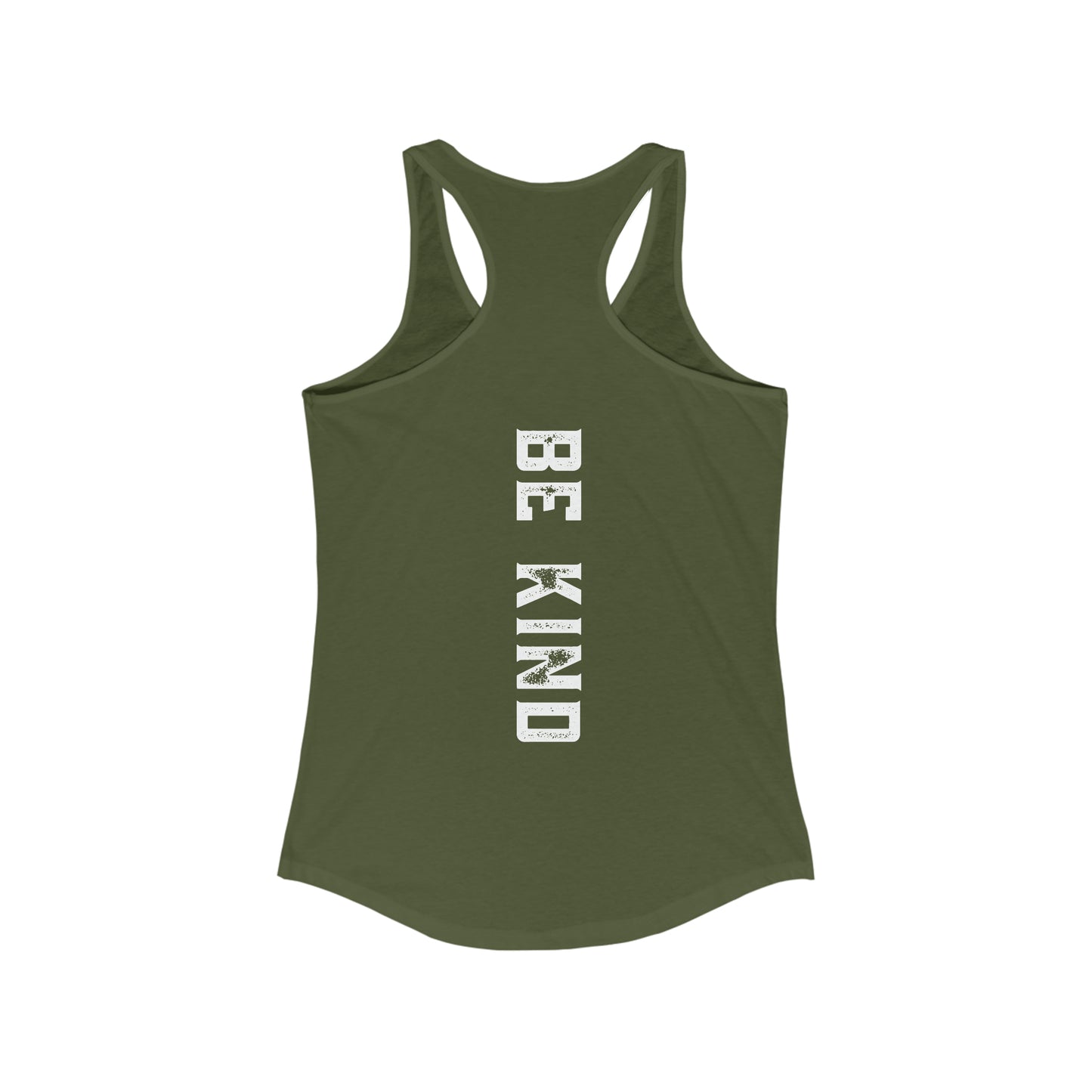 Pickleball Yogi - Be Kind on Back -Women's Ideal Racerback Tank -