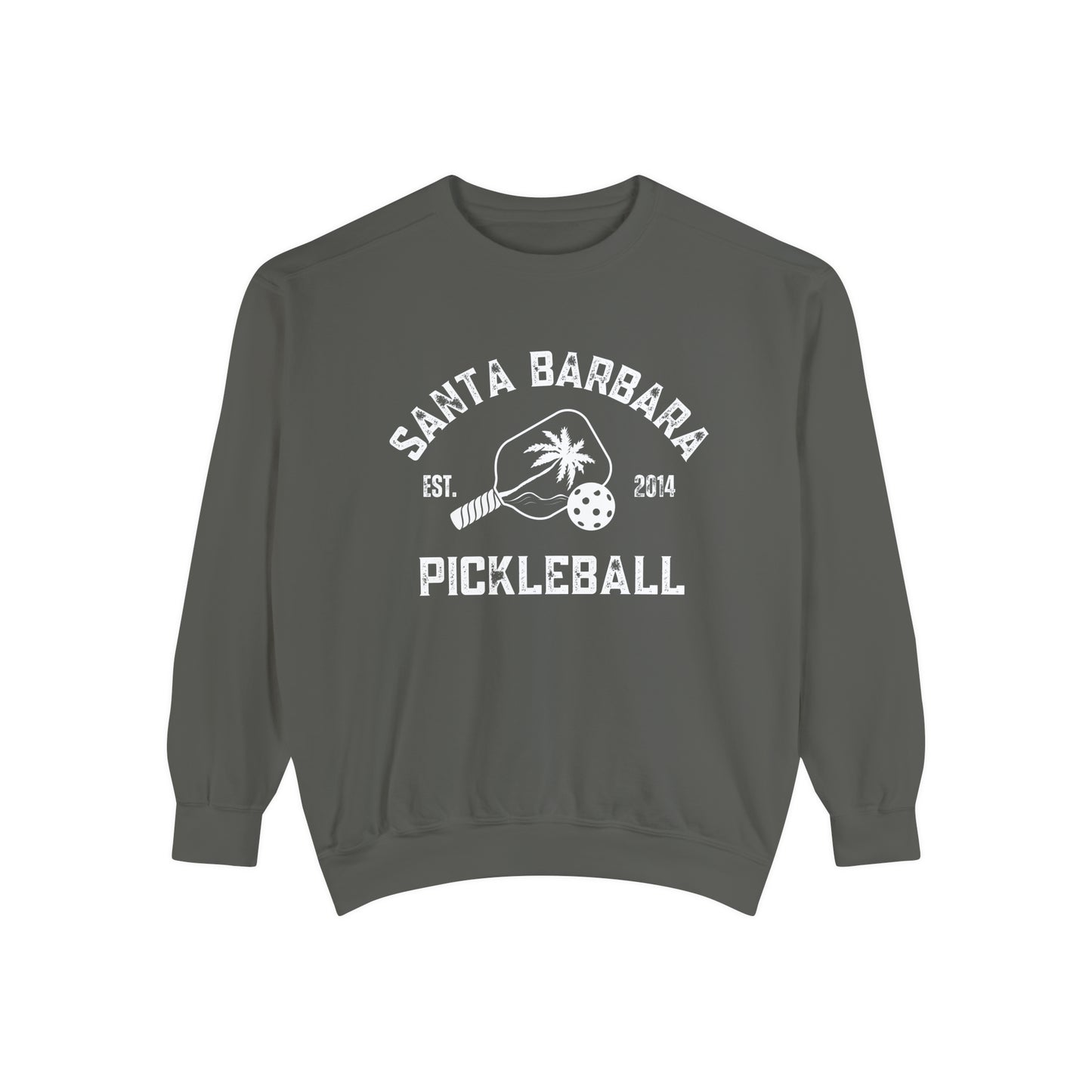 Santa Barbara Pickleball Garment Dyed Medium Weight Crew
