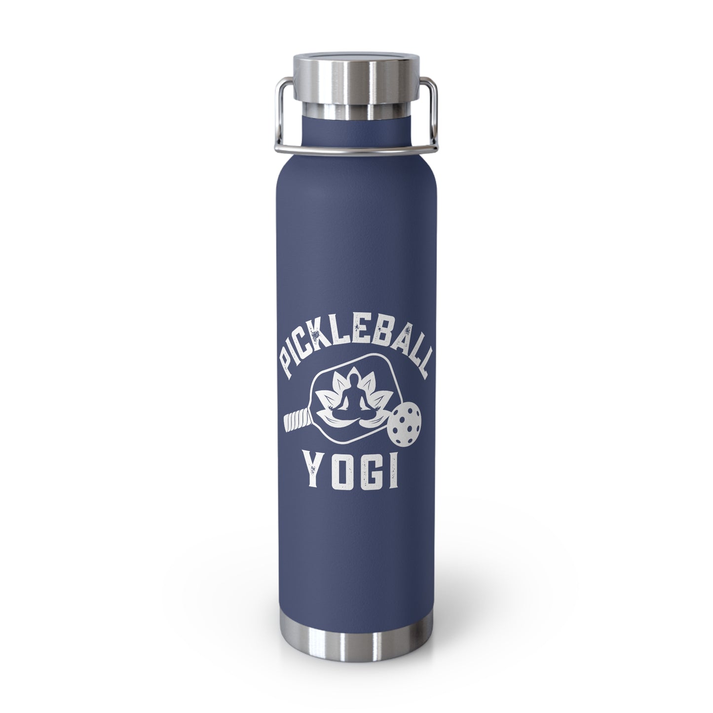 Pickleball Yogi - Copper Vacuum Insulated Bottle, 22oz