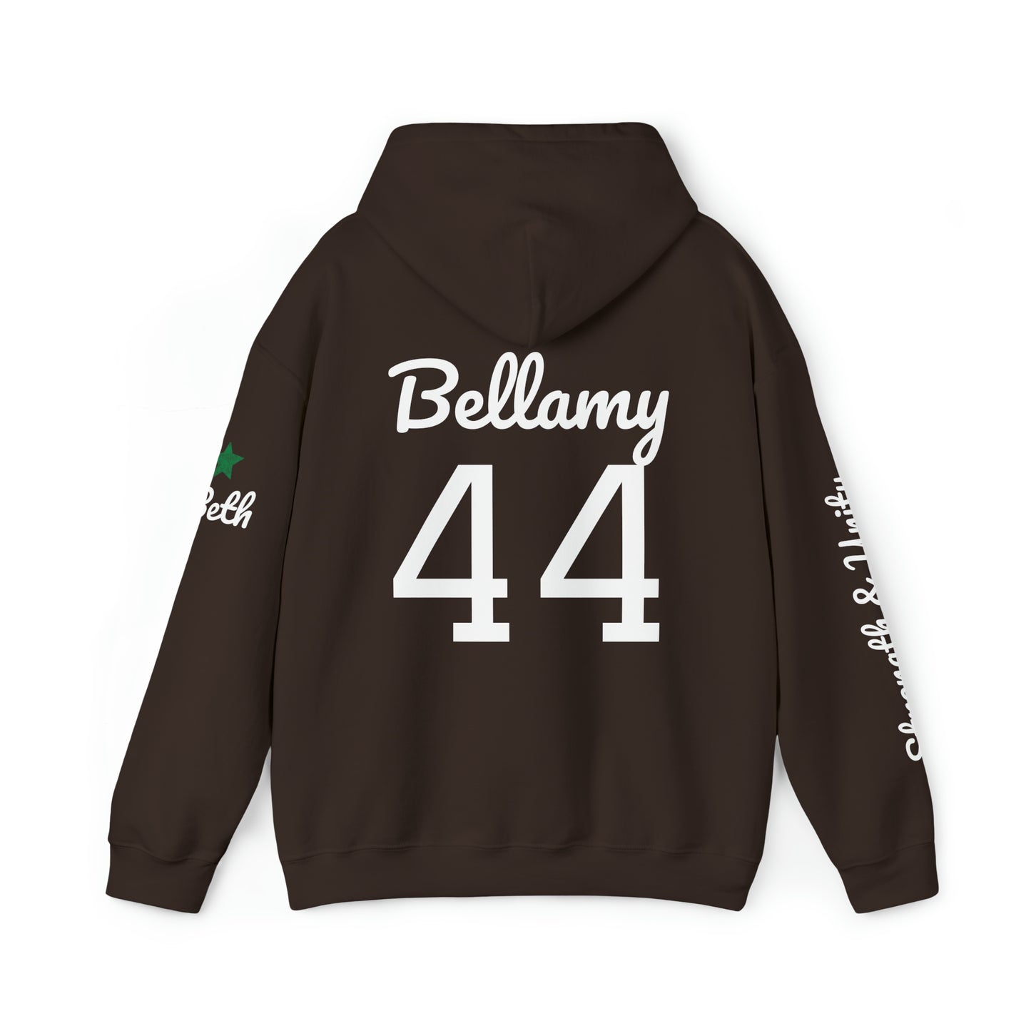 OKC Punishers Hoodie w/ Stars Green Letters - customize sleeve & back