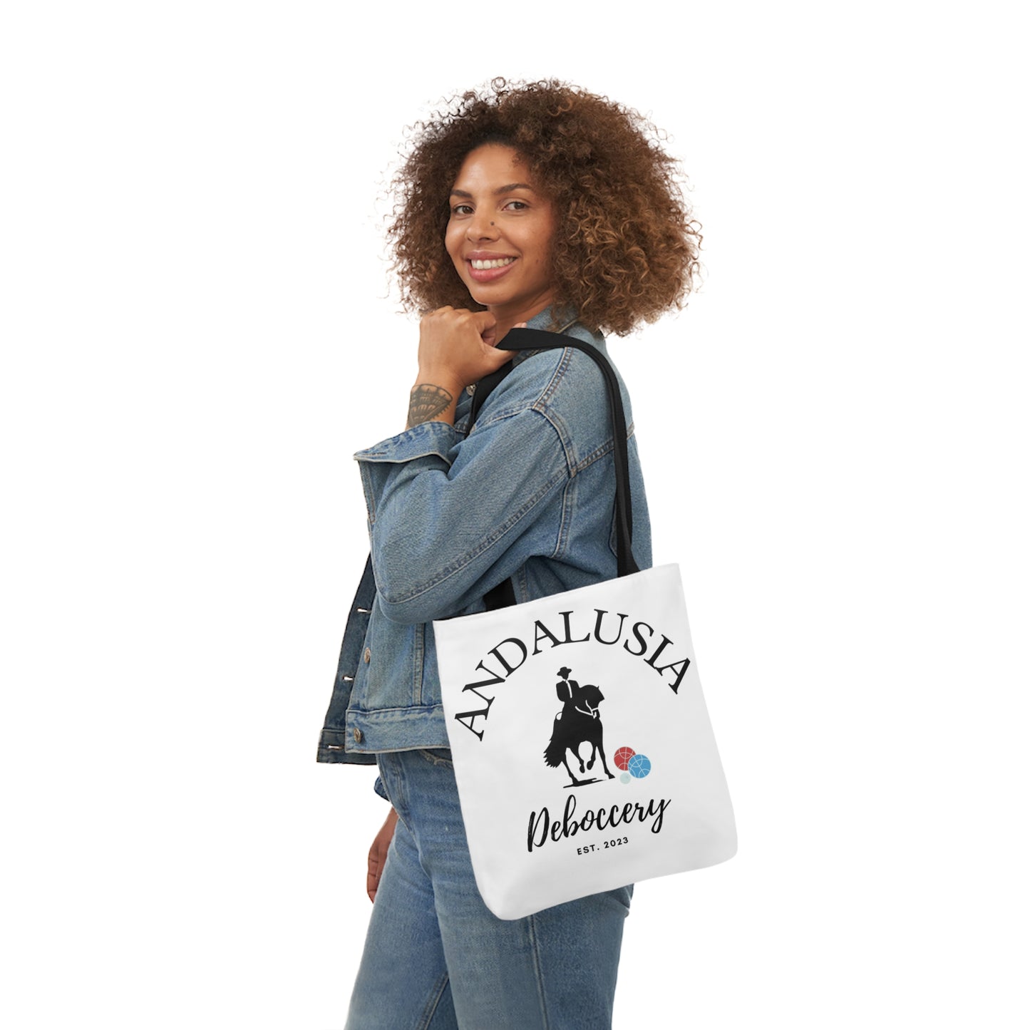 Andalusia Deboccery - Canvas Tote Bag, 5-Color Straps