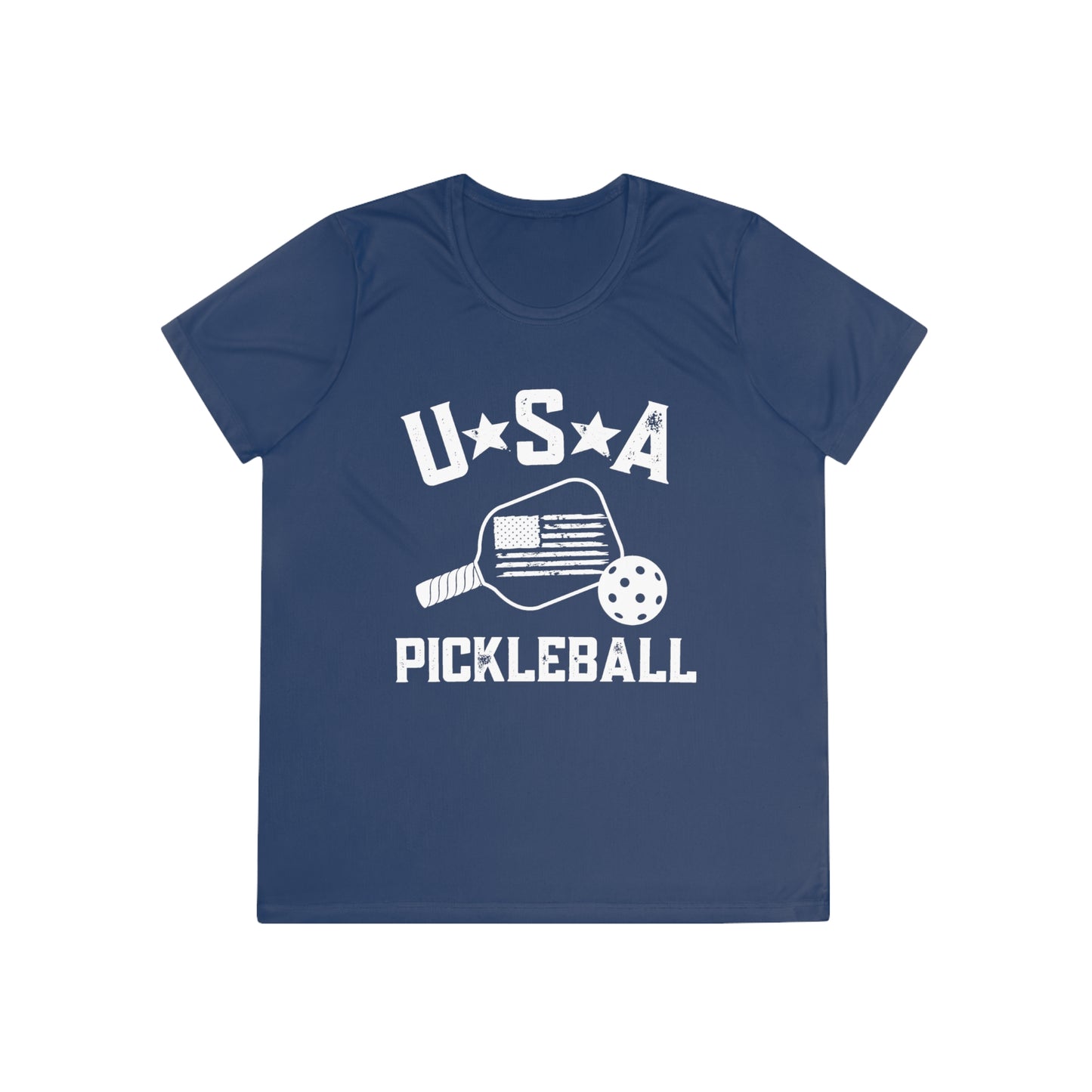 USA Pickleball - Ladies Fit SPFb 40 Moisture-wicking Competitor Tee