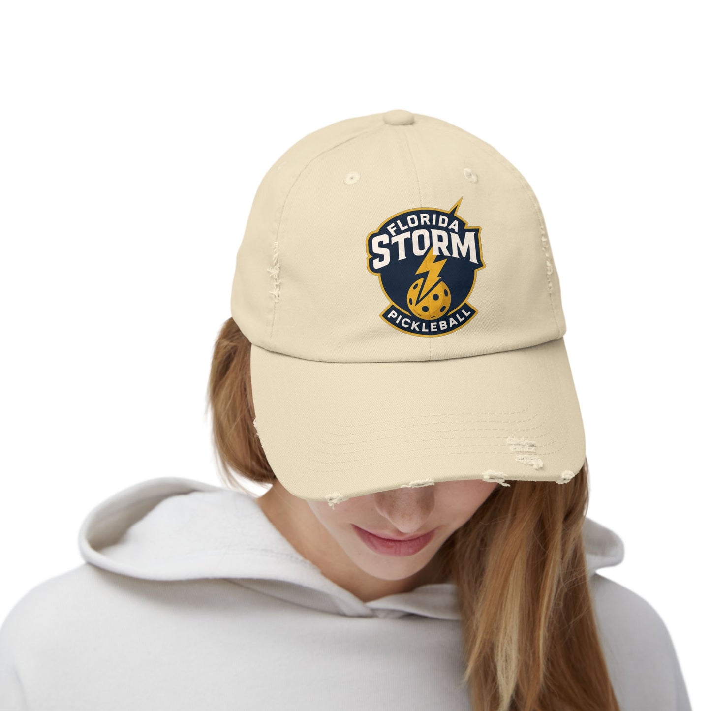 Florida Storm Unisex Distressed Hat - Printed large logo