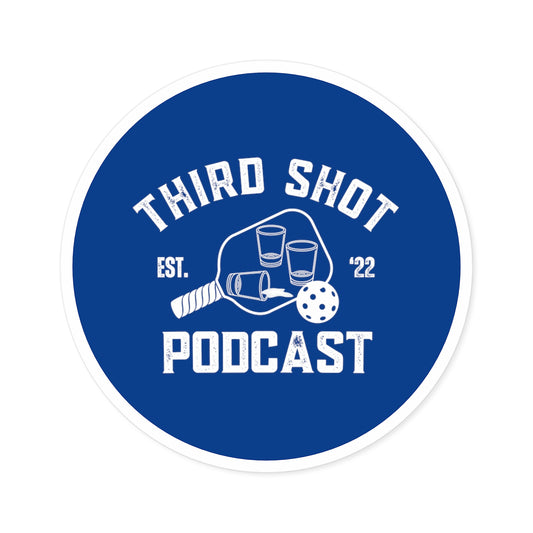 Third Shot Podcast - Round Stickers, Indoor\Outdoor
