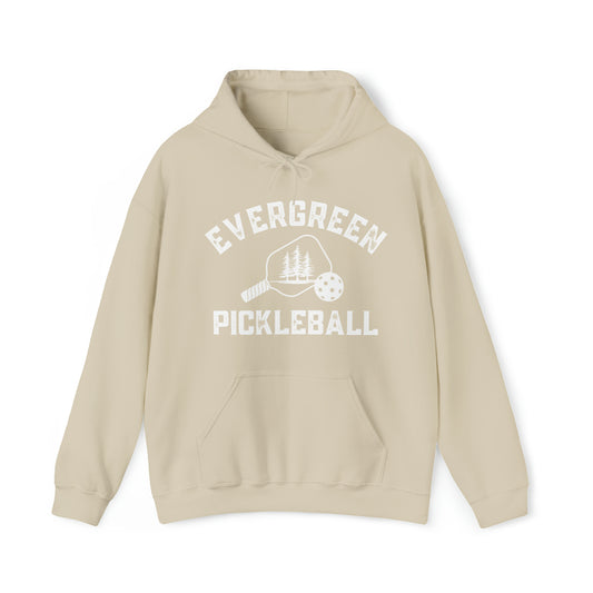 Evergreen Pickleball — Customize Me Hoodie. Add to sleeves and back! Unisex Heavy Blend™ Hooded Sweatshirt