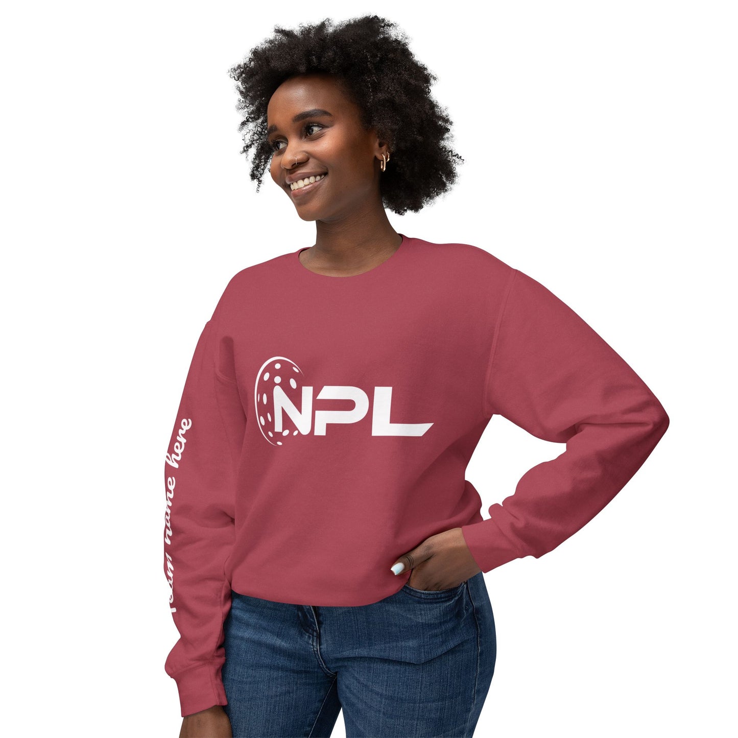 NPL Customize Any Side Unisex Lightweight Garment Dyed Crew
