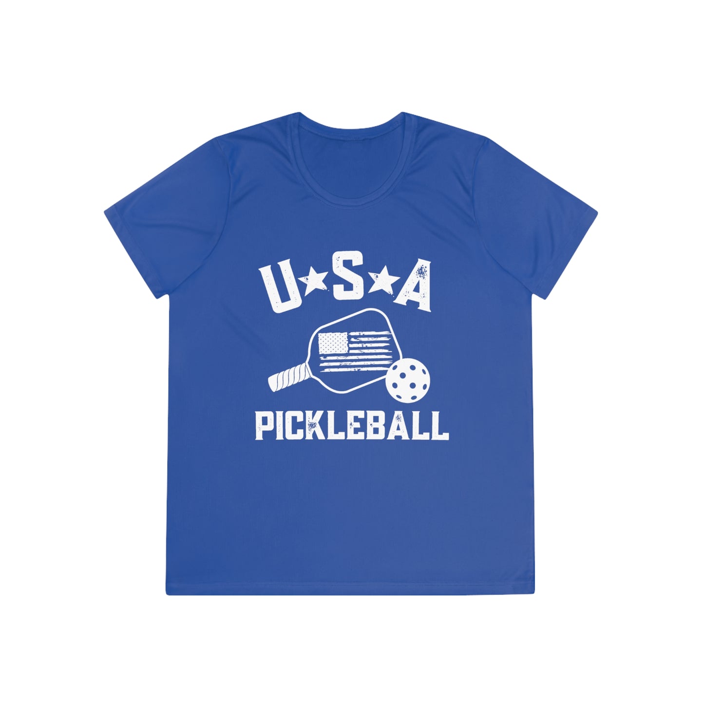USA Pickleball - Ladies Fit SPFb 40 Moisture-wicking Competitor Tee