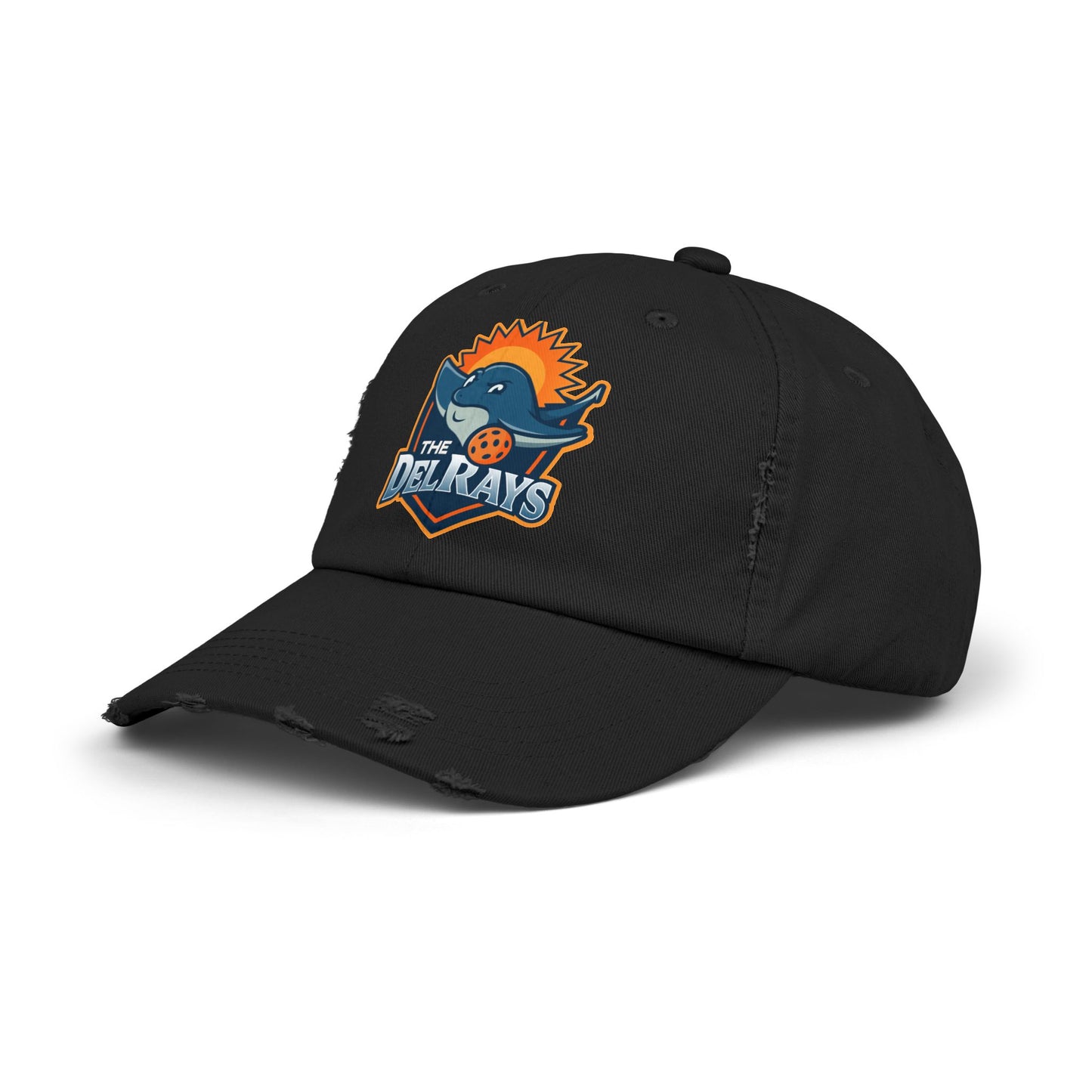 The Del Rays Unisex Distressed Hat - Printed - NOT embroidered