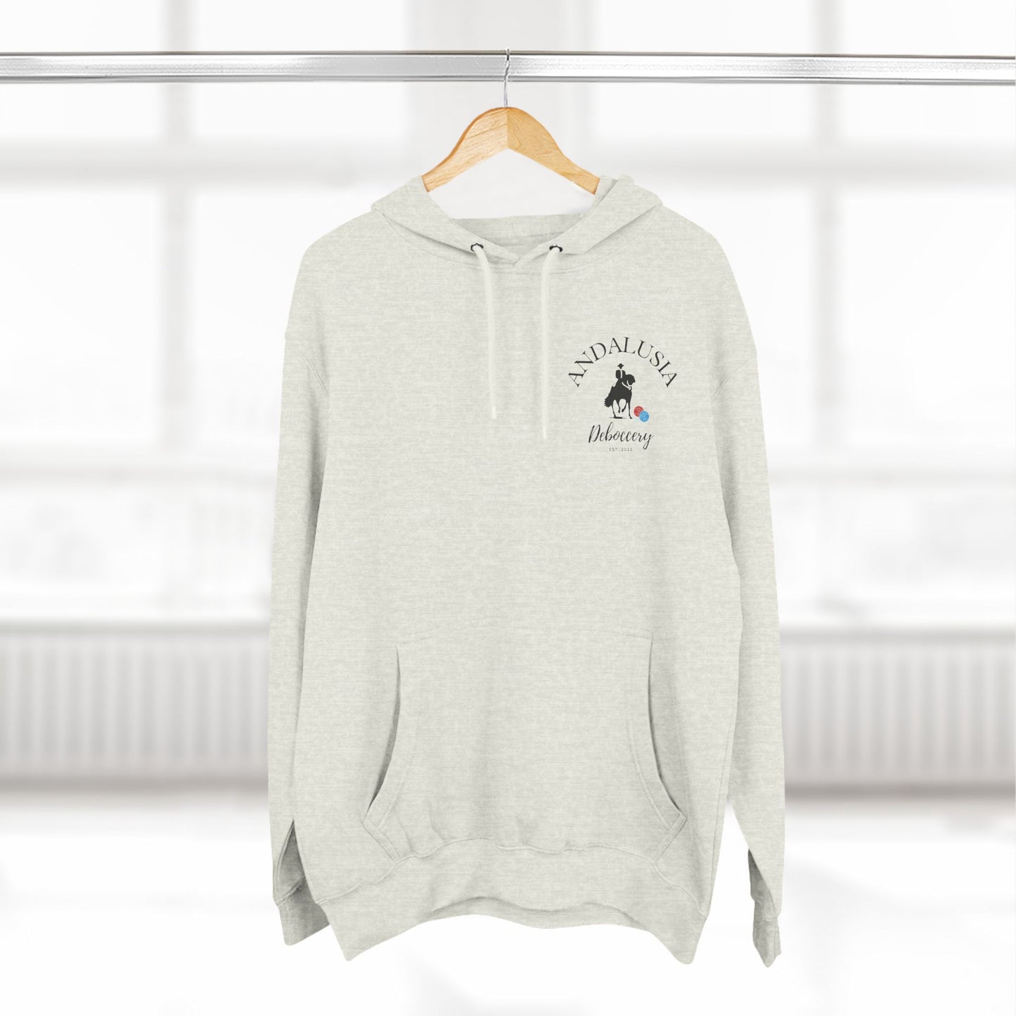 Andalusia Deboccery 80% cotton/20% poly plush - Lane 7 Three-Panel Fleece Hoodie