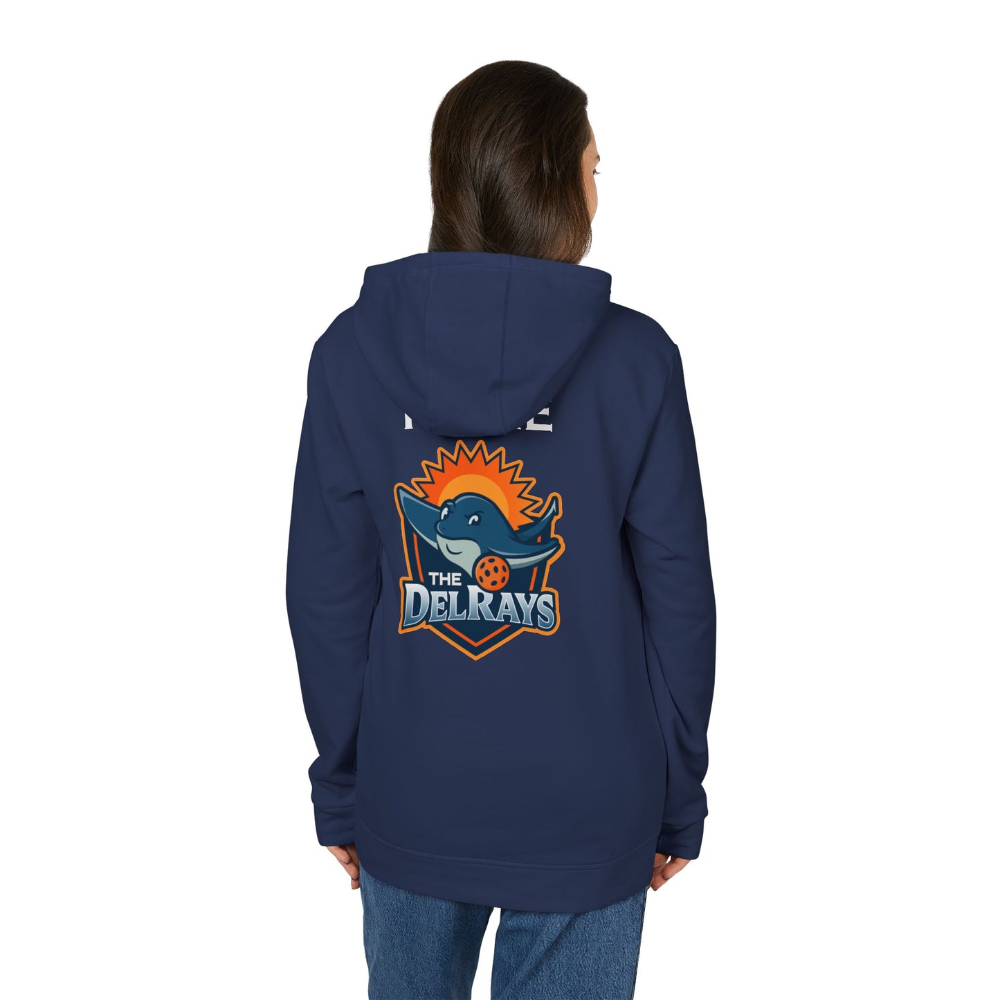 The Del Reys ADIDAS Unisex Fleece Hoodie 60% cotton/40% poly - add name