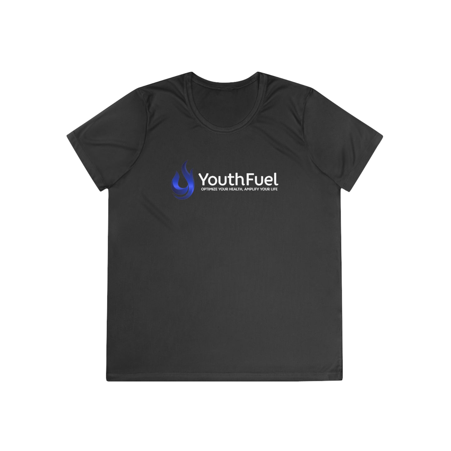 YouthFuel - SPF 40, Ladies Moisture Wicking Competitor Tee (Gamma Logo added)