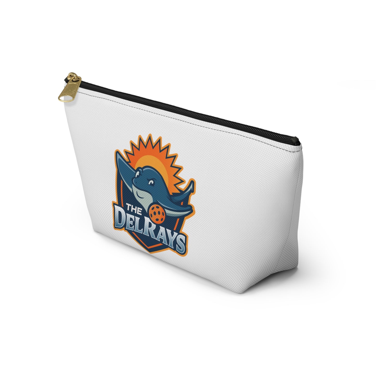 The Del Rays/US Legends Pickleball 1 sided logo-Personalized Accessory Pouch w T-bottom