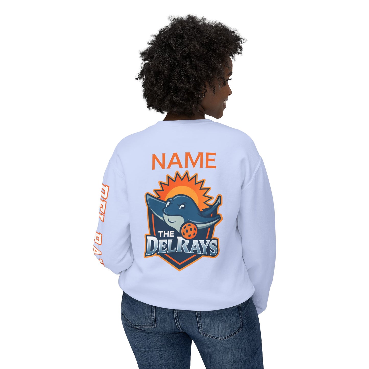 The Del Rays Unisex Extra Lightweight 100% Cotton Crew - Add Name