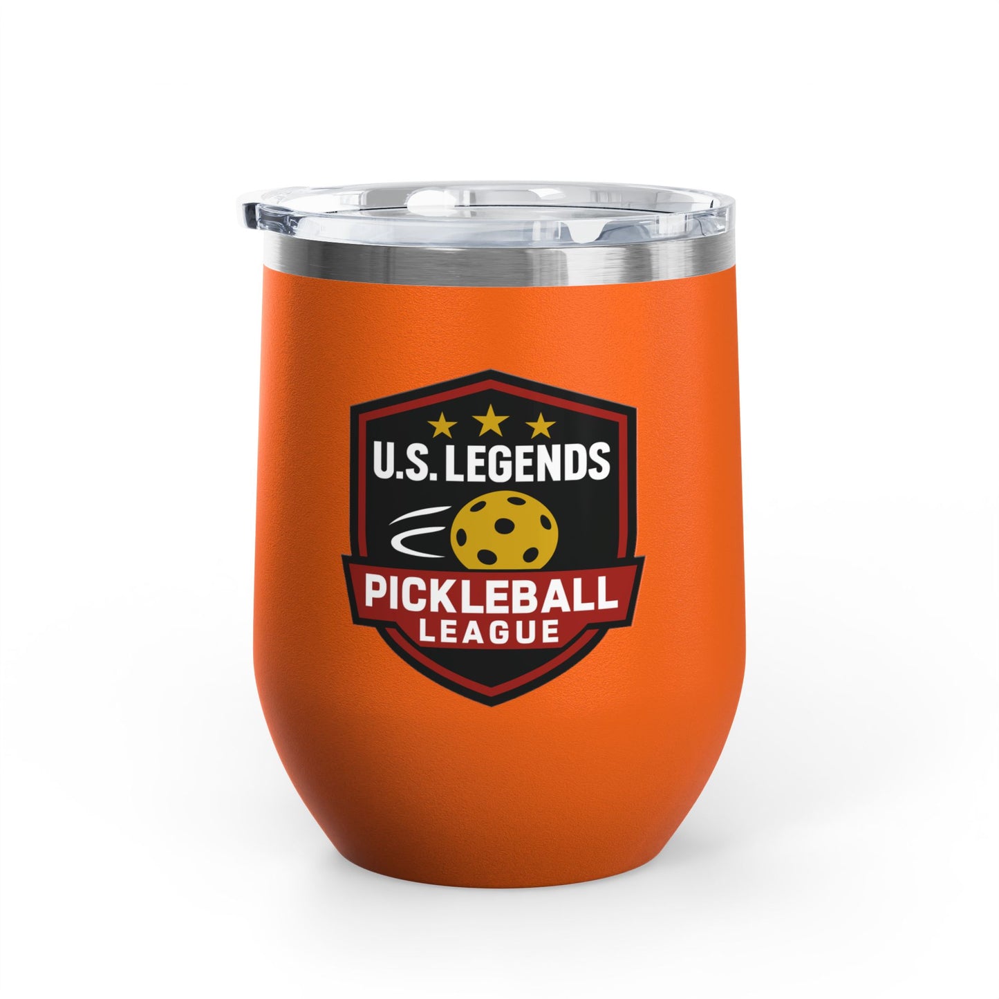 The Del Rays/US Legends Pickleball 2- sided logo Wine Tumbler, 12oz