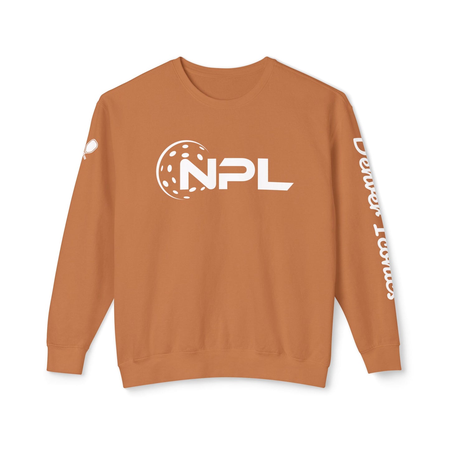 NPL Garment Dyed- Denver Iconics - Unisex 100% Cotton Lightweight Crew - Customize Sleeve w/ Name