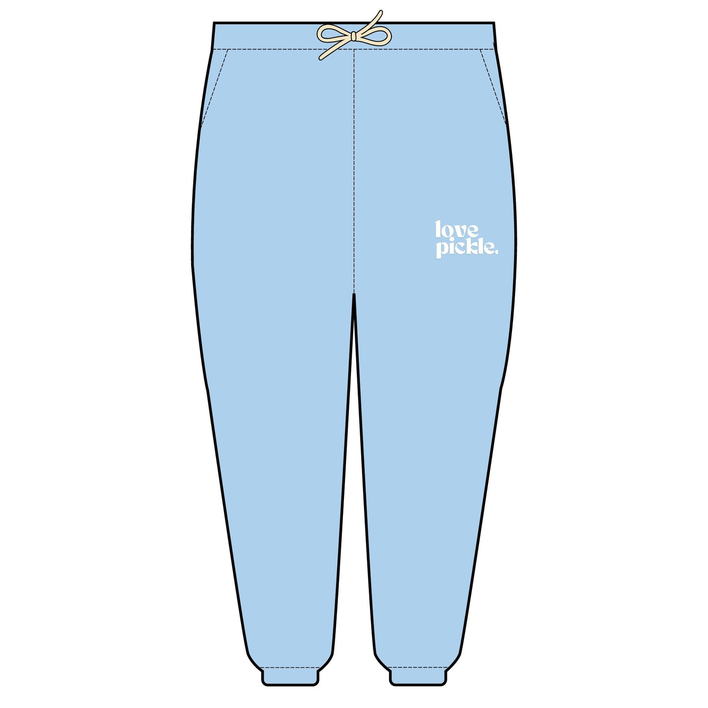 Love Pickle Unisex Garment-Dyed Lightweight Fleece Sweatpants