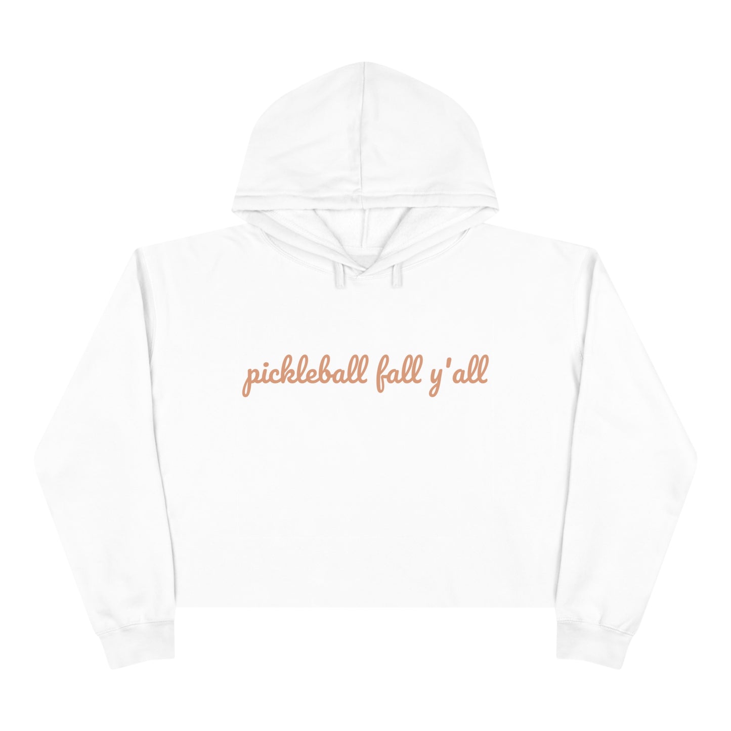 Pickleball Fall Y’all Crop Hoodie