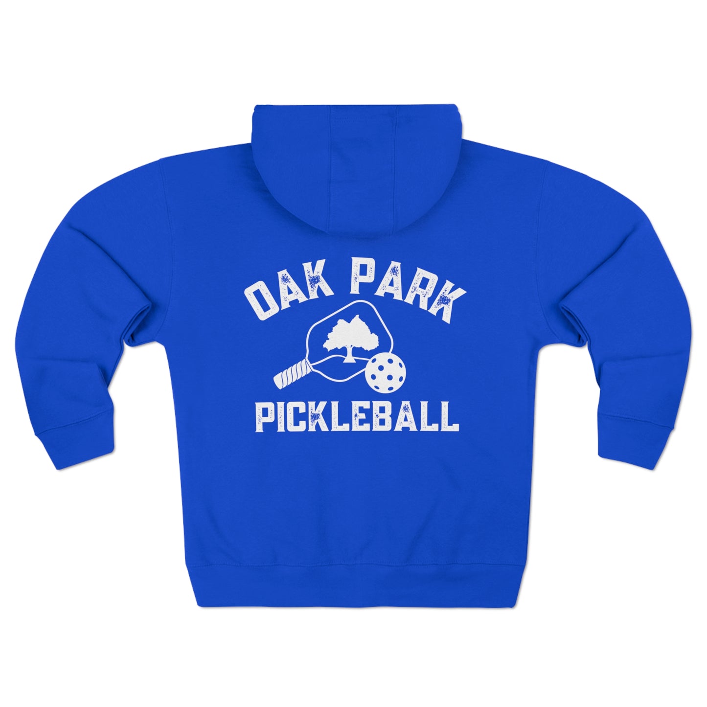 Oak Park Pickleball - Full Zip Hoodie - Collegiate Colors