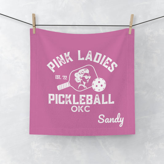 LIGHT PINK Pink Ladies - Face Towel - customize name