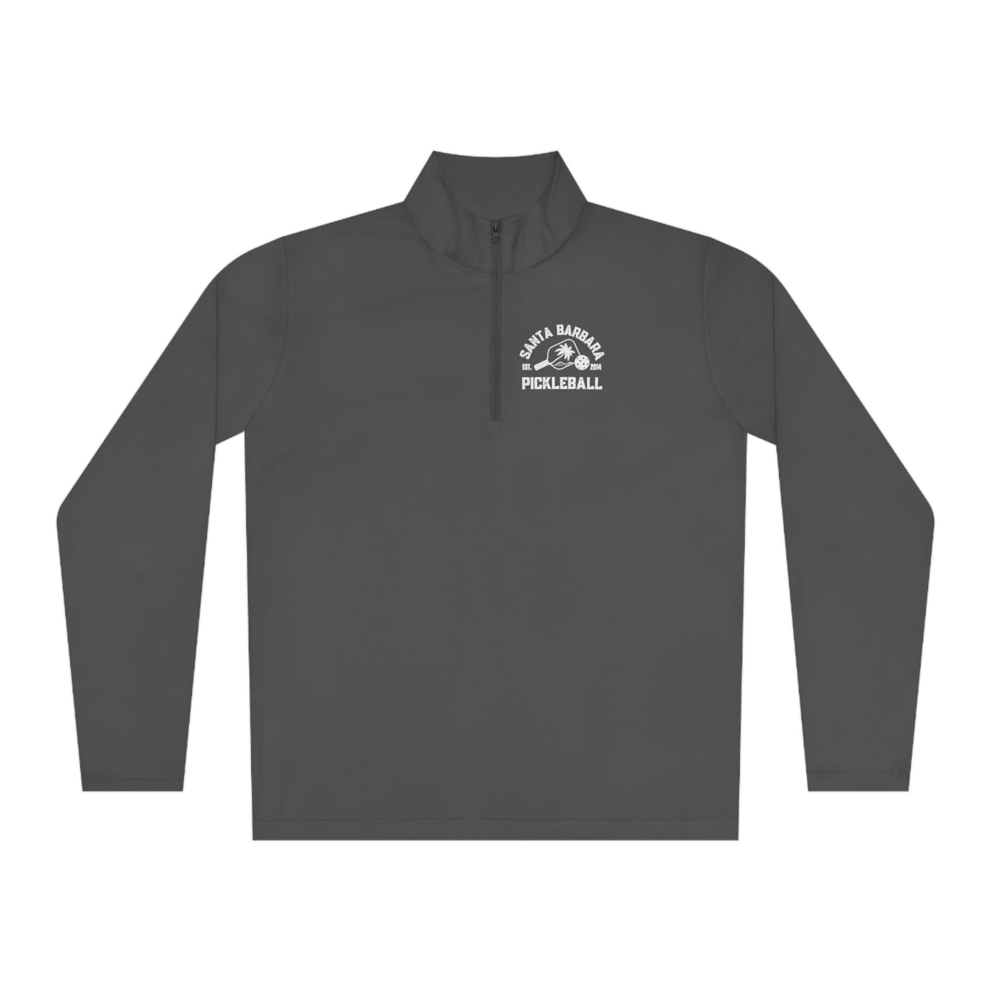 Santa Barbara Pickleball (or your city) Unisex, Moisture Wicking, SPF 40, Quarter-Zip Pullover