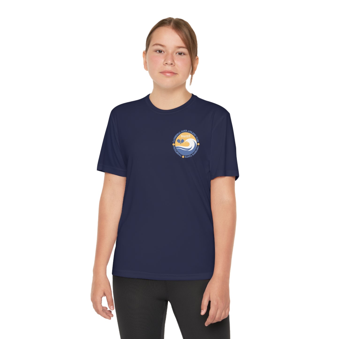Cathedral Oaks - SWELL - Pickleball -Youth Competitor Tee - can add name