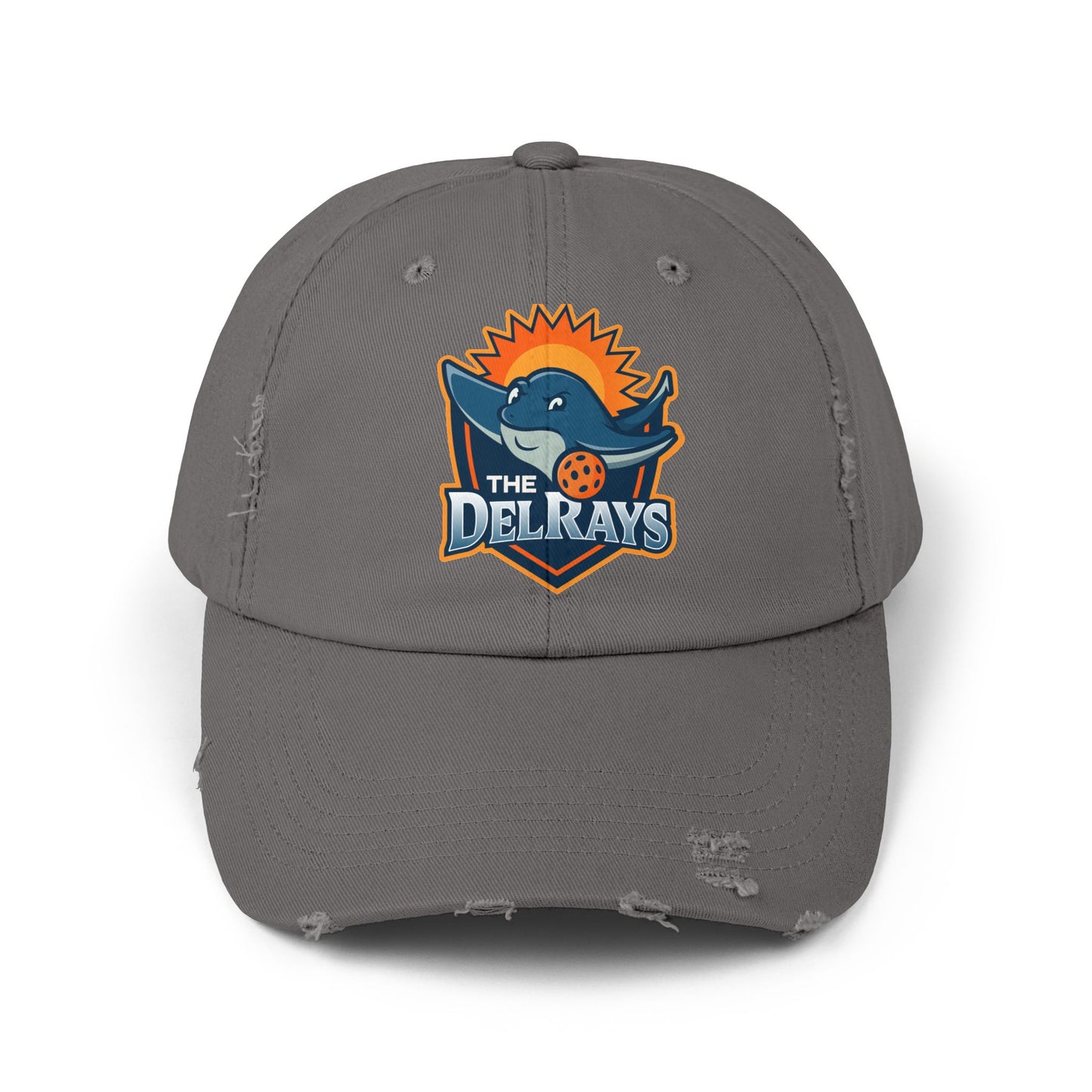 The Del Rays Unisex Distressed Hat - Printed - NOT embroidered