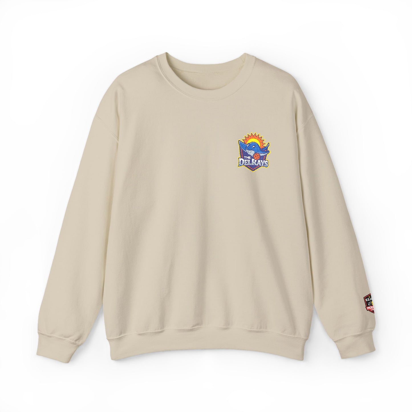 The Del Rays Unisex Embroidered Left Chest, Cuff only Crew