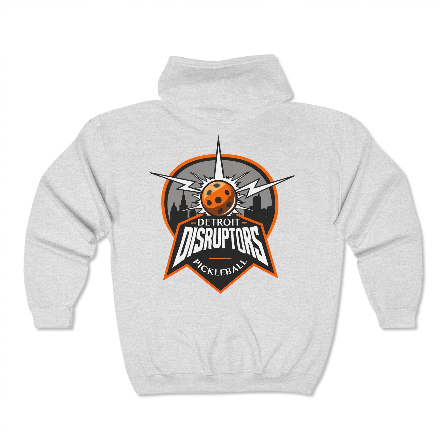 Detroit Disruptors Pickleball Hoodie - Unisex Heavy Blend Full Zip Sweatshirt