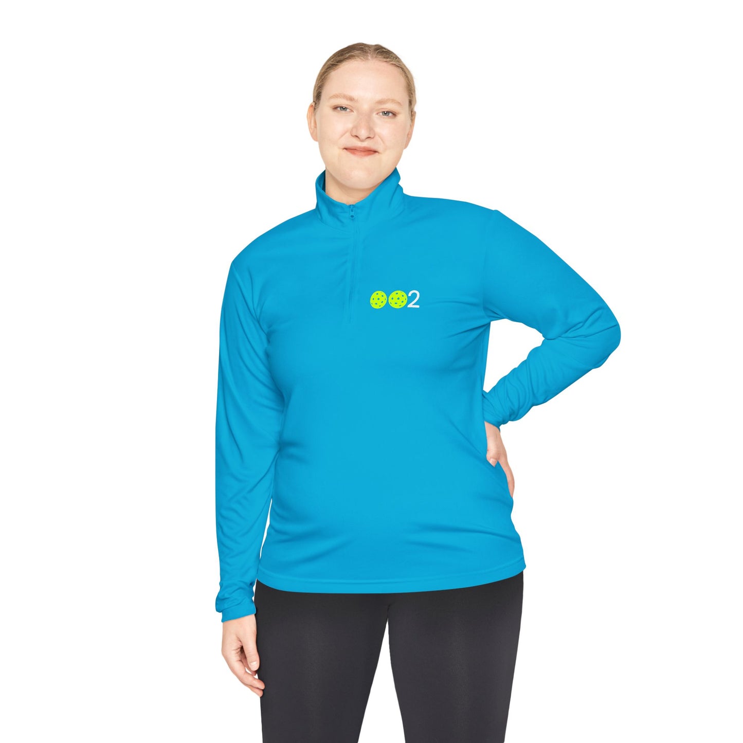 Kirsten PICKLZ 15 Unisex SPF 40 Moisture Wicking Quarter-Zip Pullover - add your number in instructions