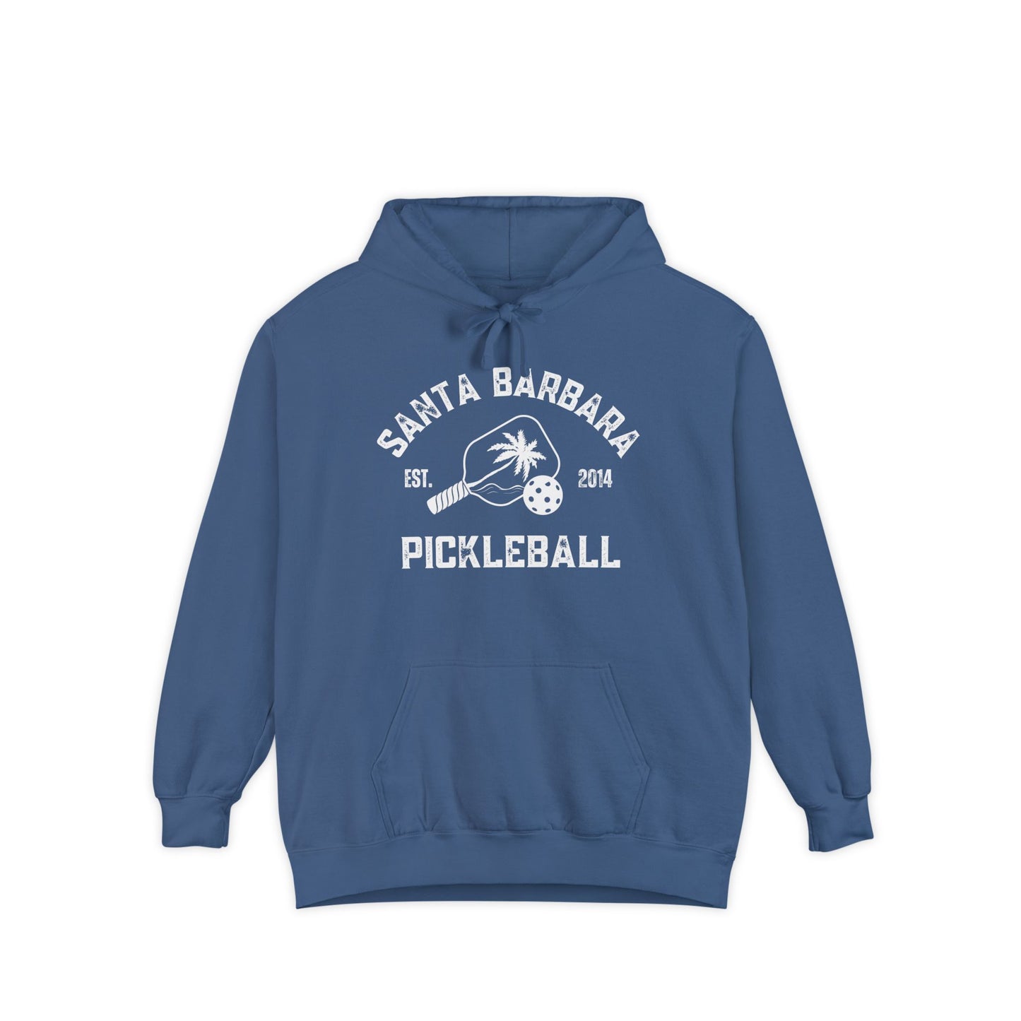 Adult Santa Barbara Pickleball Unisex Garment-Dyed Hoodie- can have name on back