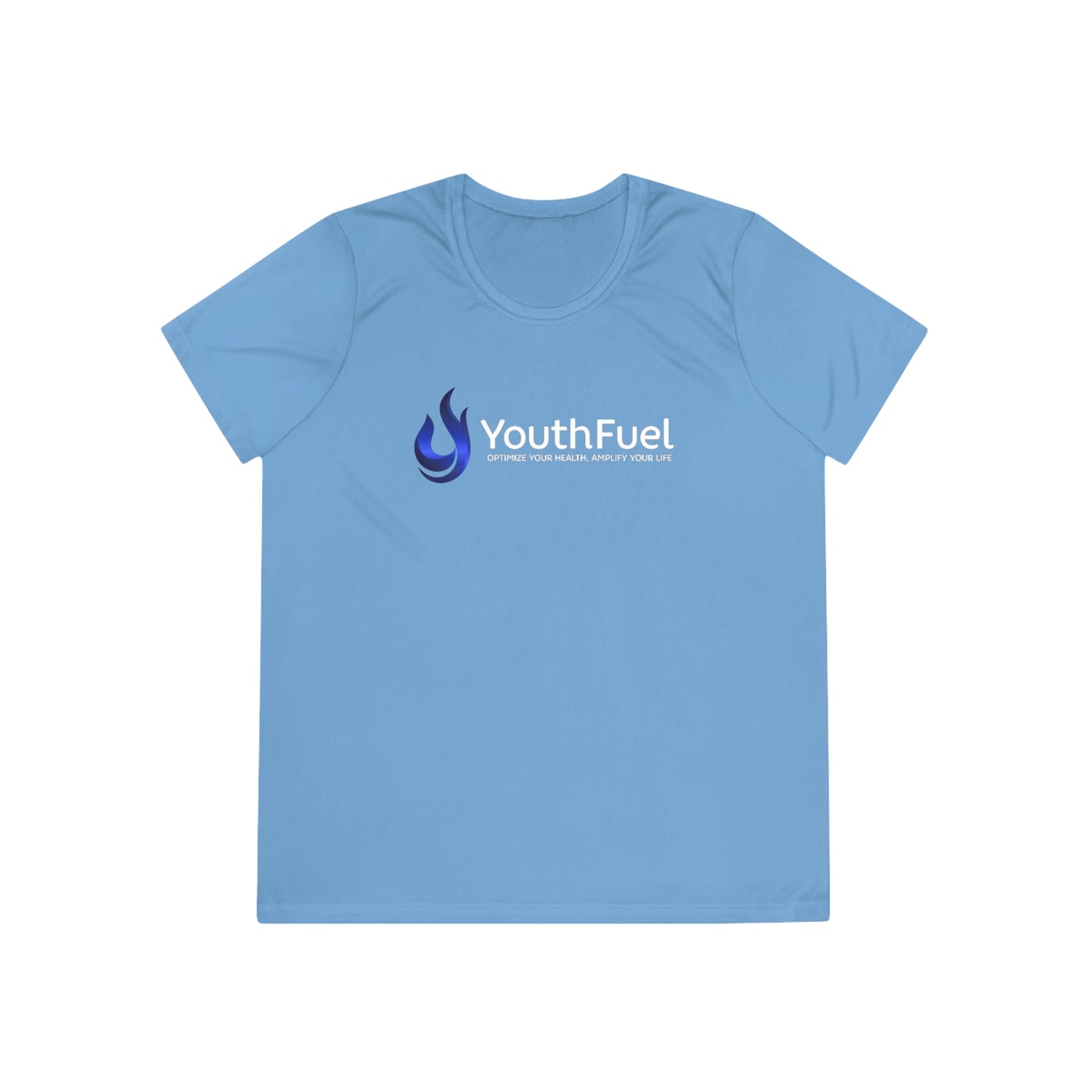 YouthFuel - SPF 40, Ladies Moisture Wicking Competitor Tee (Gamma Logo added)